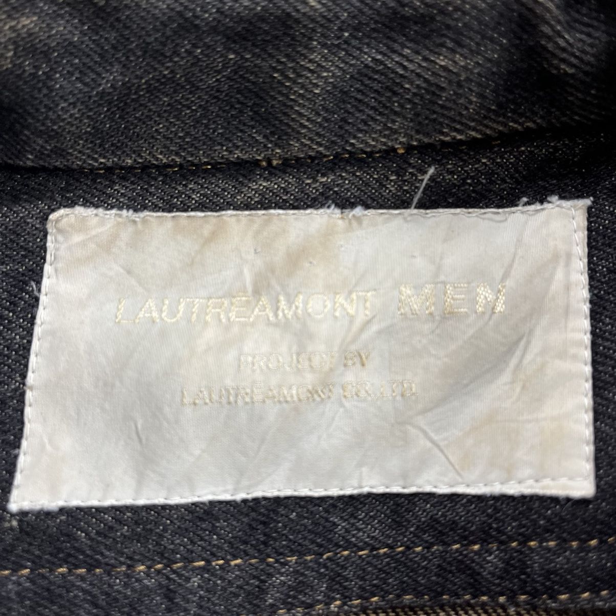 Japanese Brand 1999s Vintage Lautremont Men Embroidery Leather Denim Jacket Size US L / EU 52-54 / 3 - 9 Thumbnail