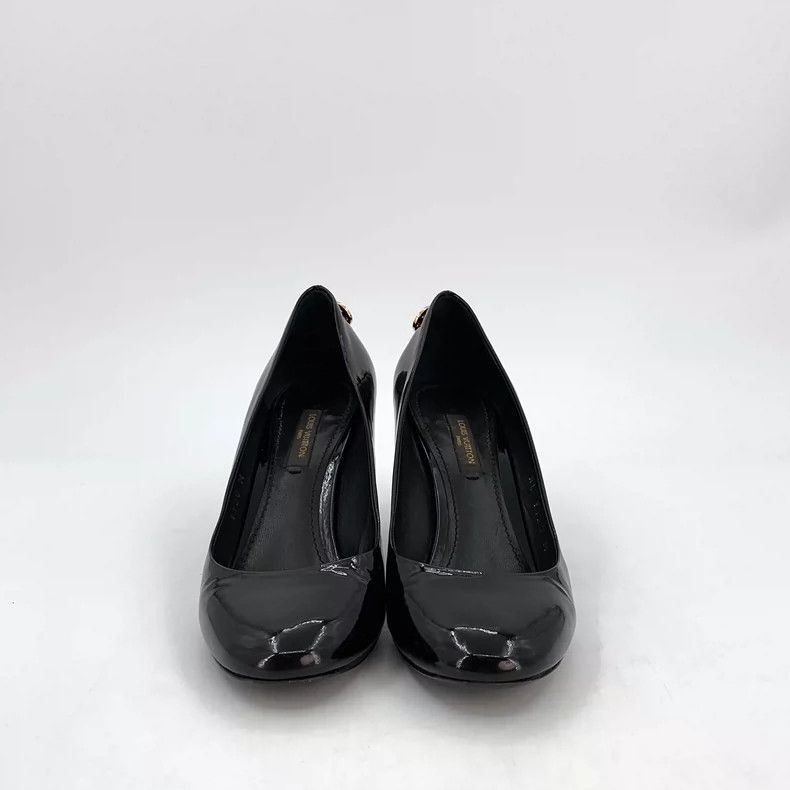 Louis Vuitton Louis Vuitton Black Patent Leather High Heels-2506 Size US 5 / IT 35 - 3 Thumbnail