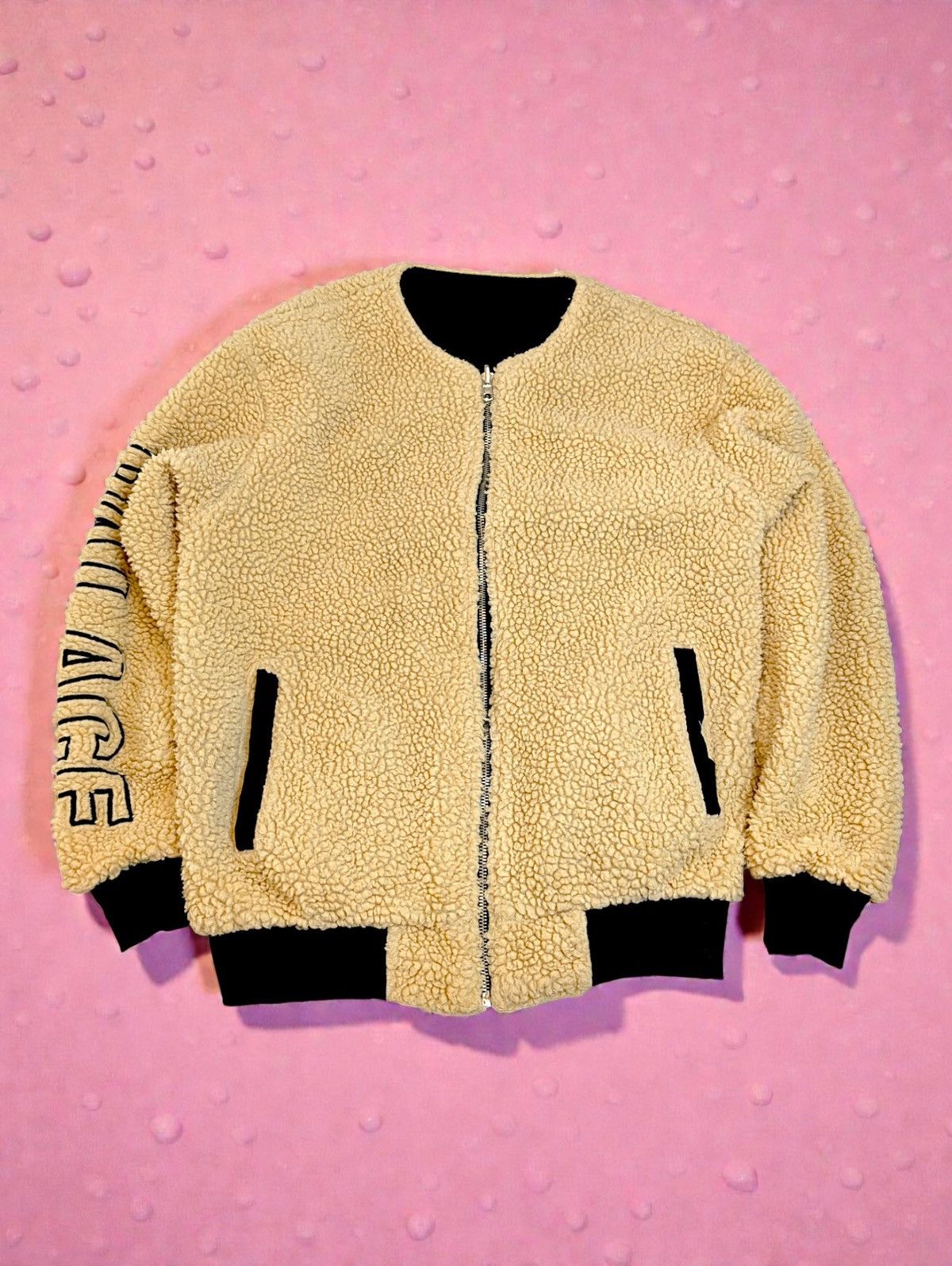 Palace Palace LIFE Sherpa Bomber Reversible Jacket Spellout Skate Size US S / EU 44-46 / 1 - 1 Thumbnail