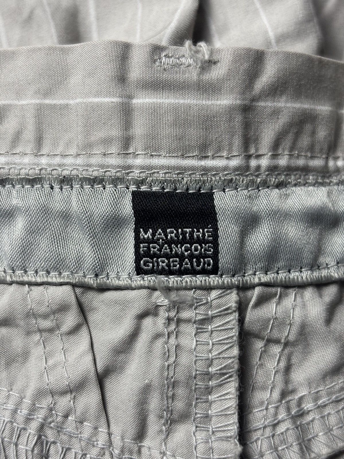 Marithe + Francois Girbaud 2000s Marithe Francois Girbaud Striped Wide Pans Size US 27 - 8 Thumbnail