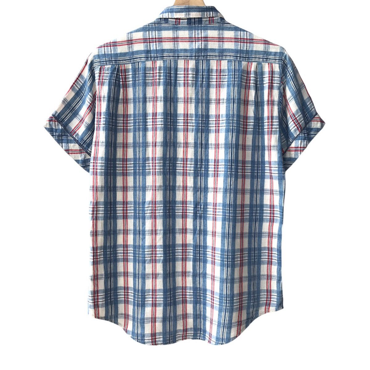 Blue Blue Japan × HOLLYWOOD RANCH MARKET × Japanese Brand Blue Blue Japan H.R Market Indigo Dye Western Shirt Size US M / EU 48-50 / 2 - 2 Thumbnail