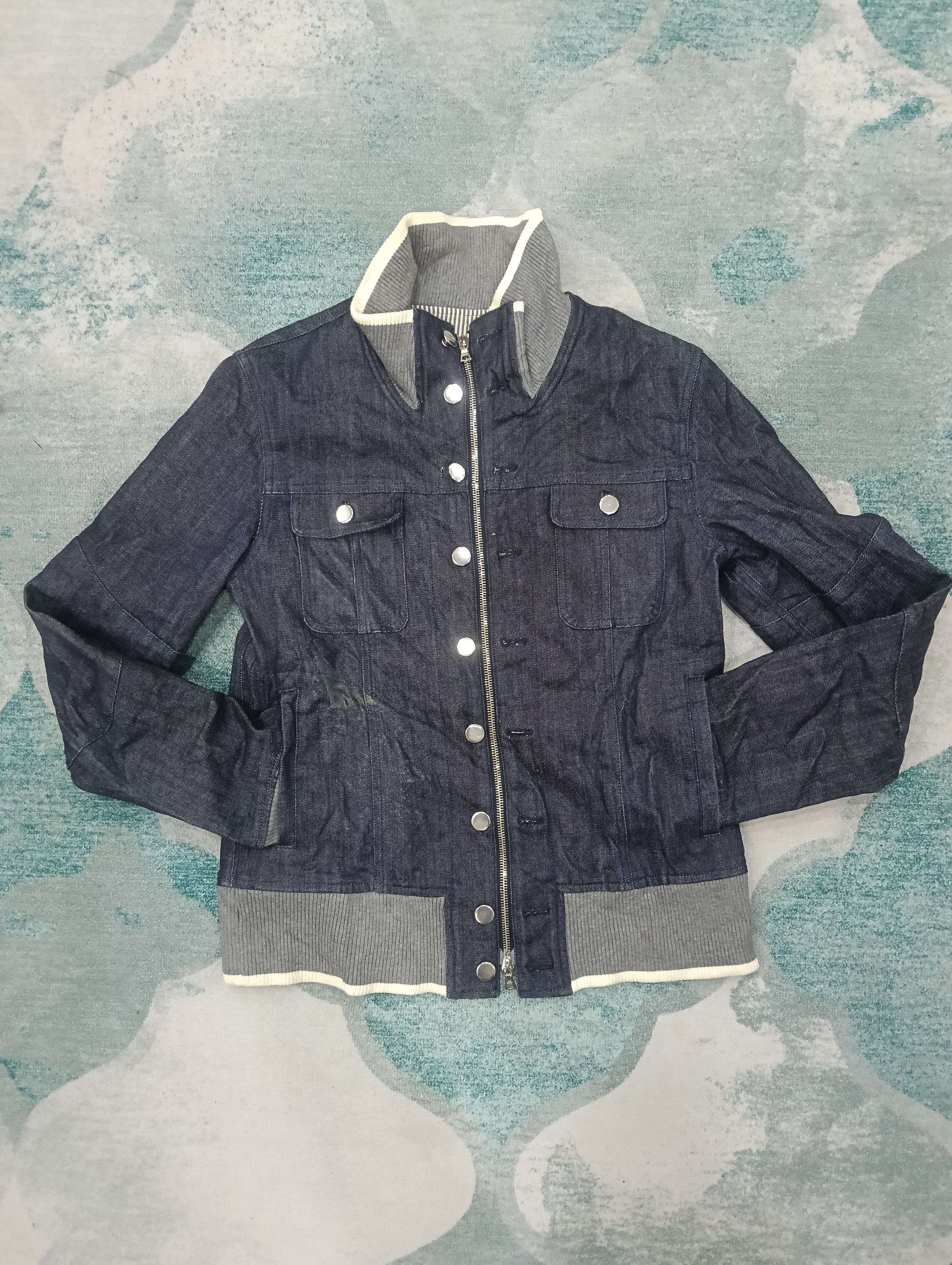 Japanese Brand Kiit Japan Denim Jacket Riri Zipper Size XS / US 0-2 / IT 36-38 - 1 Thumbnail