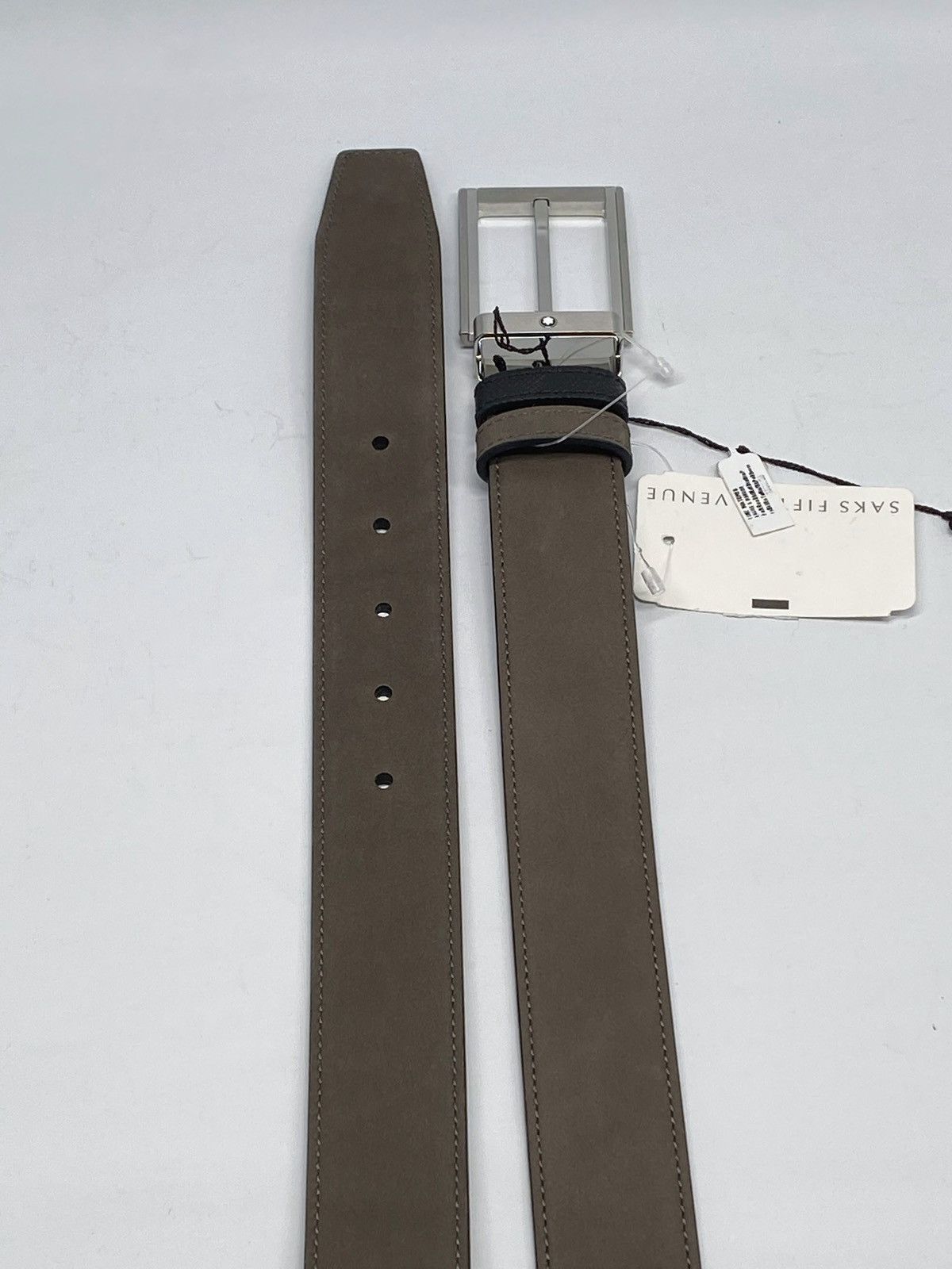 Montblanc Montblanc Trapeze Adjustable & Reversible Leather Belt Size ONE SIZE - 3 Thumbnail