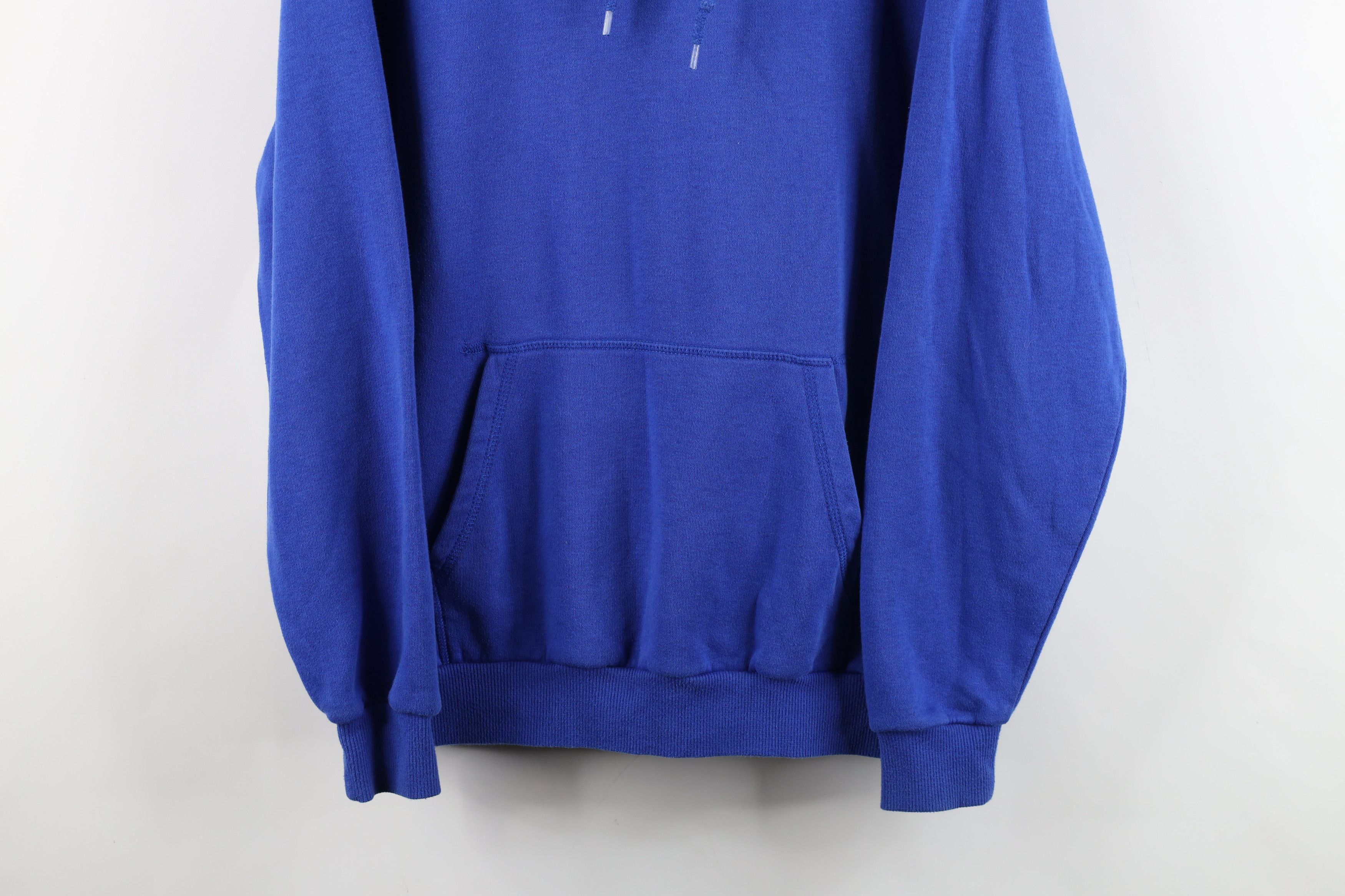 Vintage Vintage 90s Y2K Streetwear Hoodie Sweatshirt Royal Blue Size US M / EU 48-50 / 2 - 3 Thumbnail