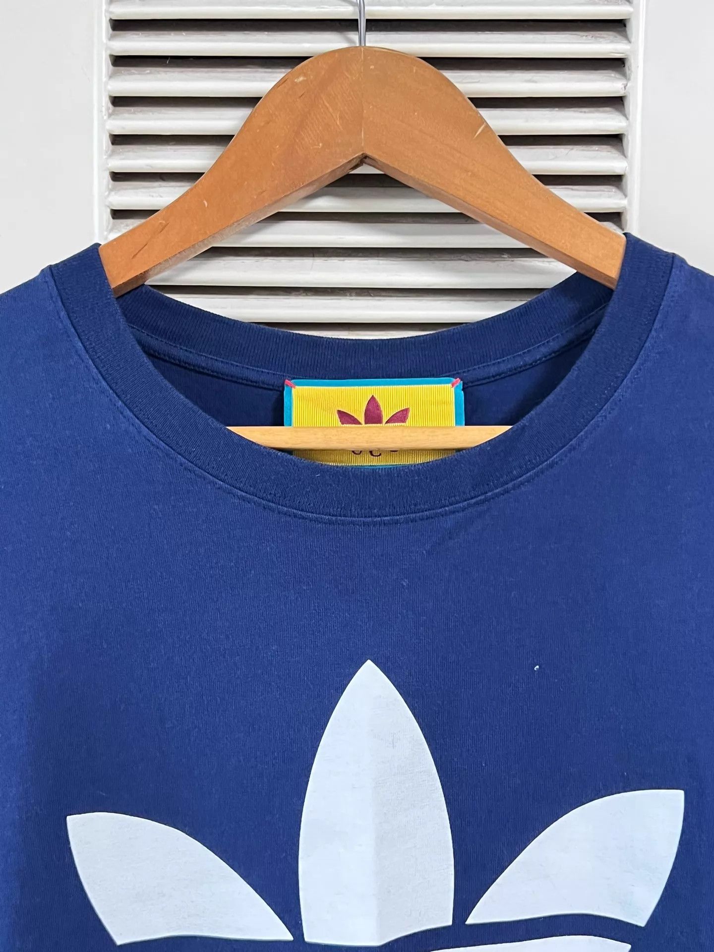 Gucci Gucci x Adidas Trefoil & GUCCI Blue XXL Short Tee Size US XXL / EU 58 / 5 - 3 Thumbnail