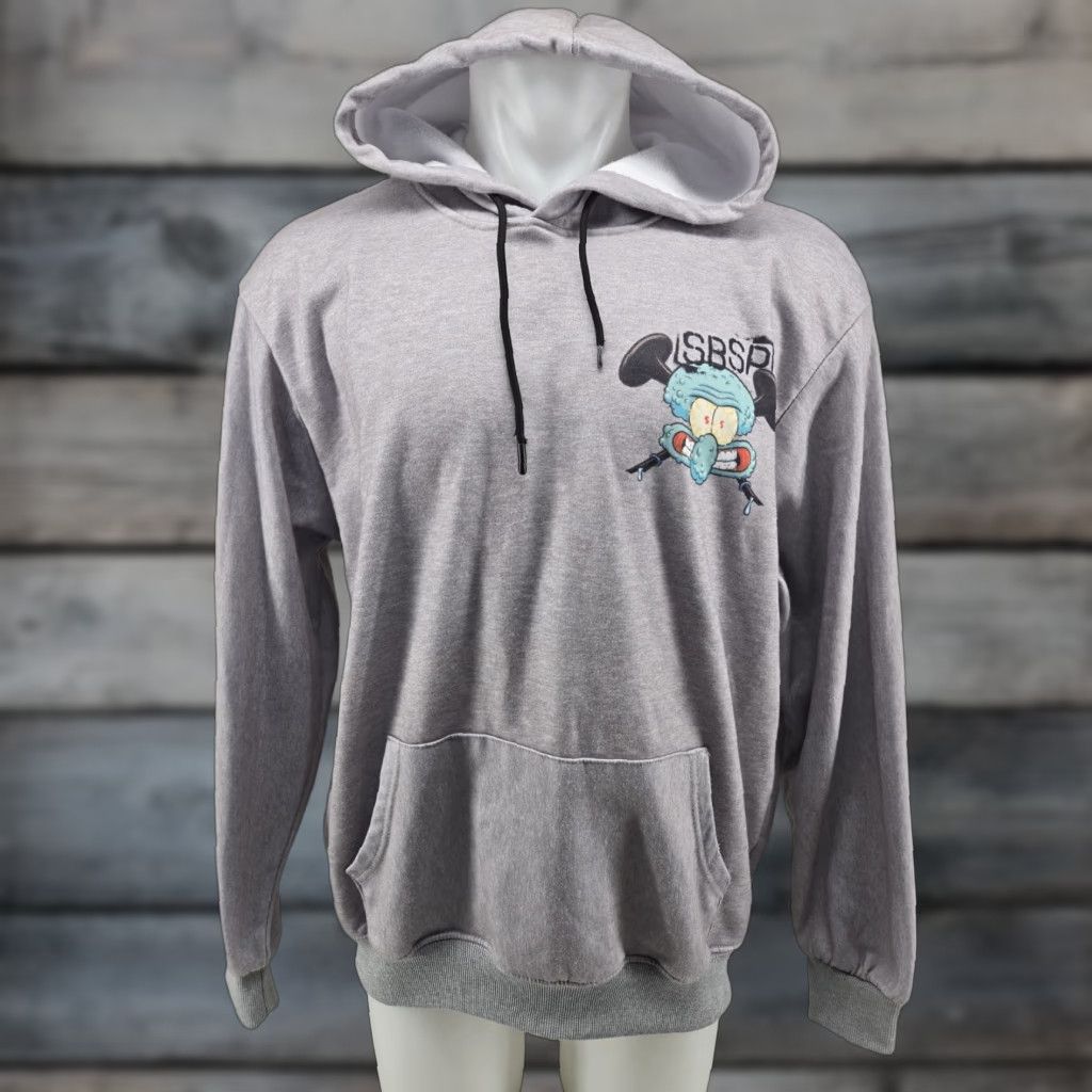Members Only Members Only x Nickelodeon Hoodie Men Large Spongebob Patrick Squidward Gray Pullover Hooded Graphic Print Pockets Mens Size US L / EU 52-54 / 3 - 1 Thumbnail