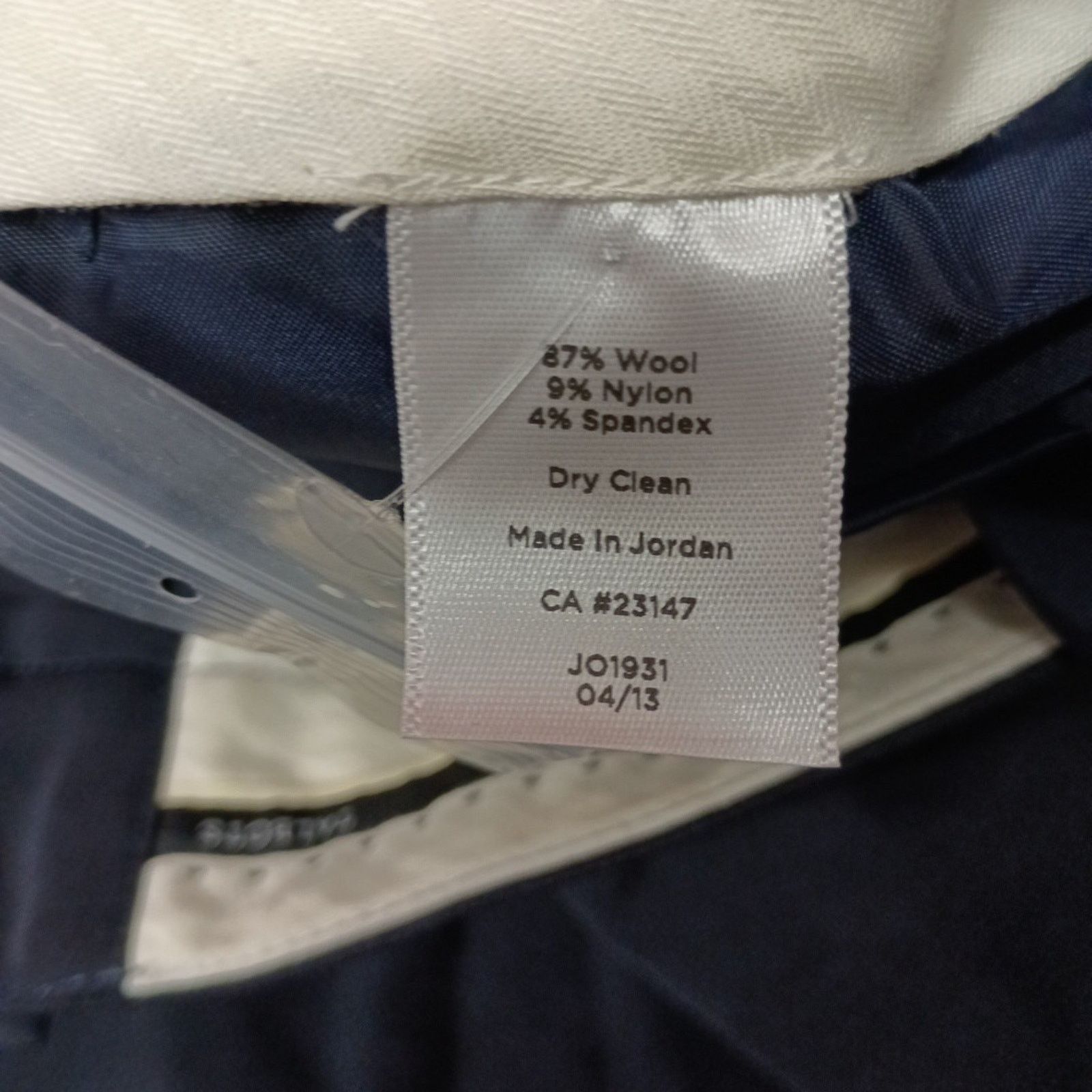 Other Talbots Women's High Waist Pants 24W Navy Blue Wool Blend Size 32" / US 10 / IT 46 - 7 Thumbnail