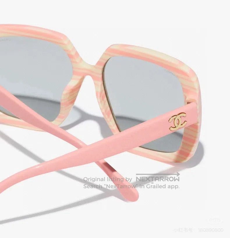 Chanel Chanel Beach series pink orange sunglasses Size ONE SIZE - 8 Thumbnail