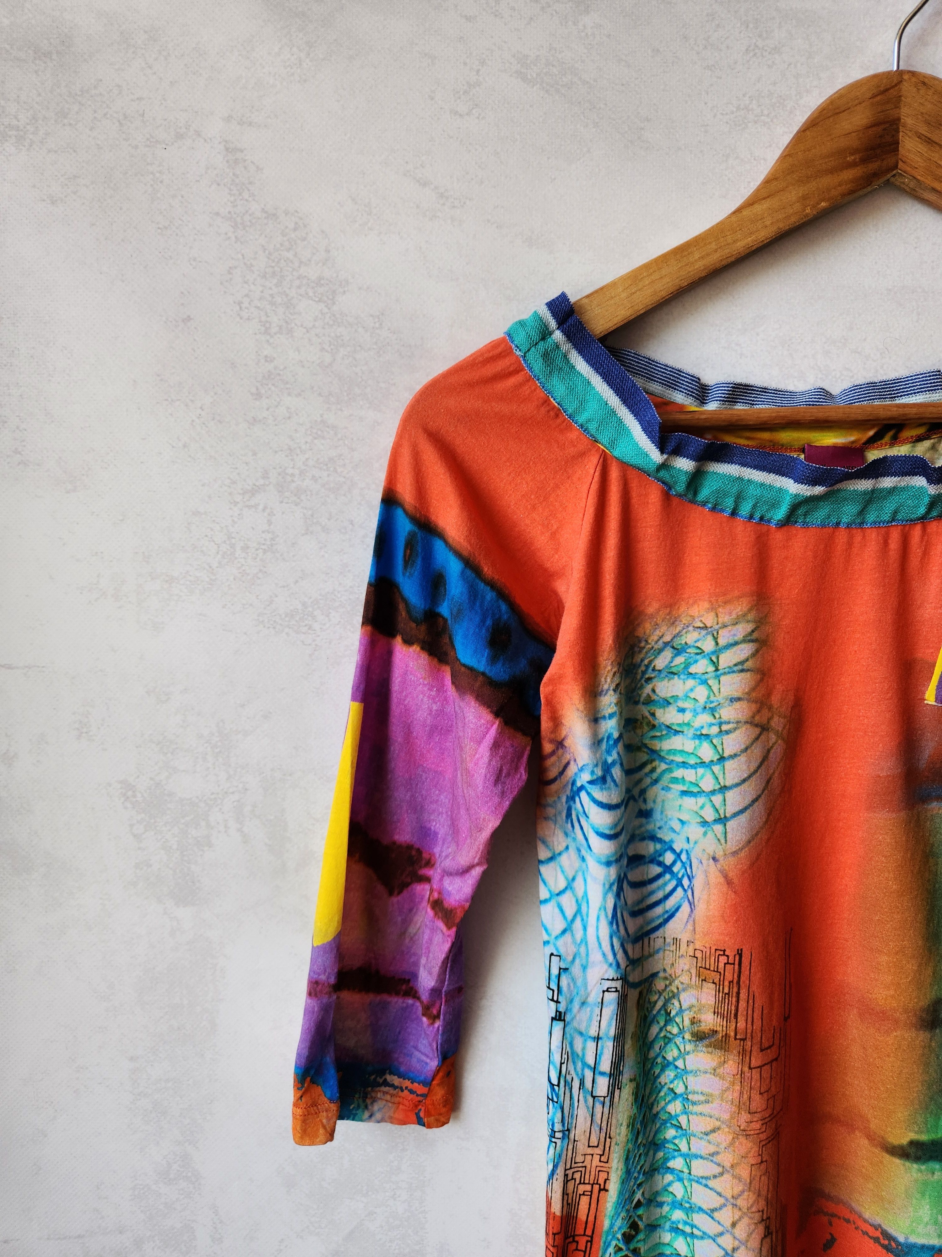 Other Save the queen multicolor lightweight cotton shirt size M Size M / US 6-8 / IT 42-44 - 2 Thumbnail