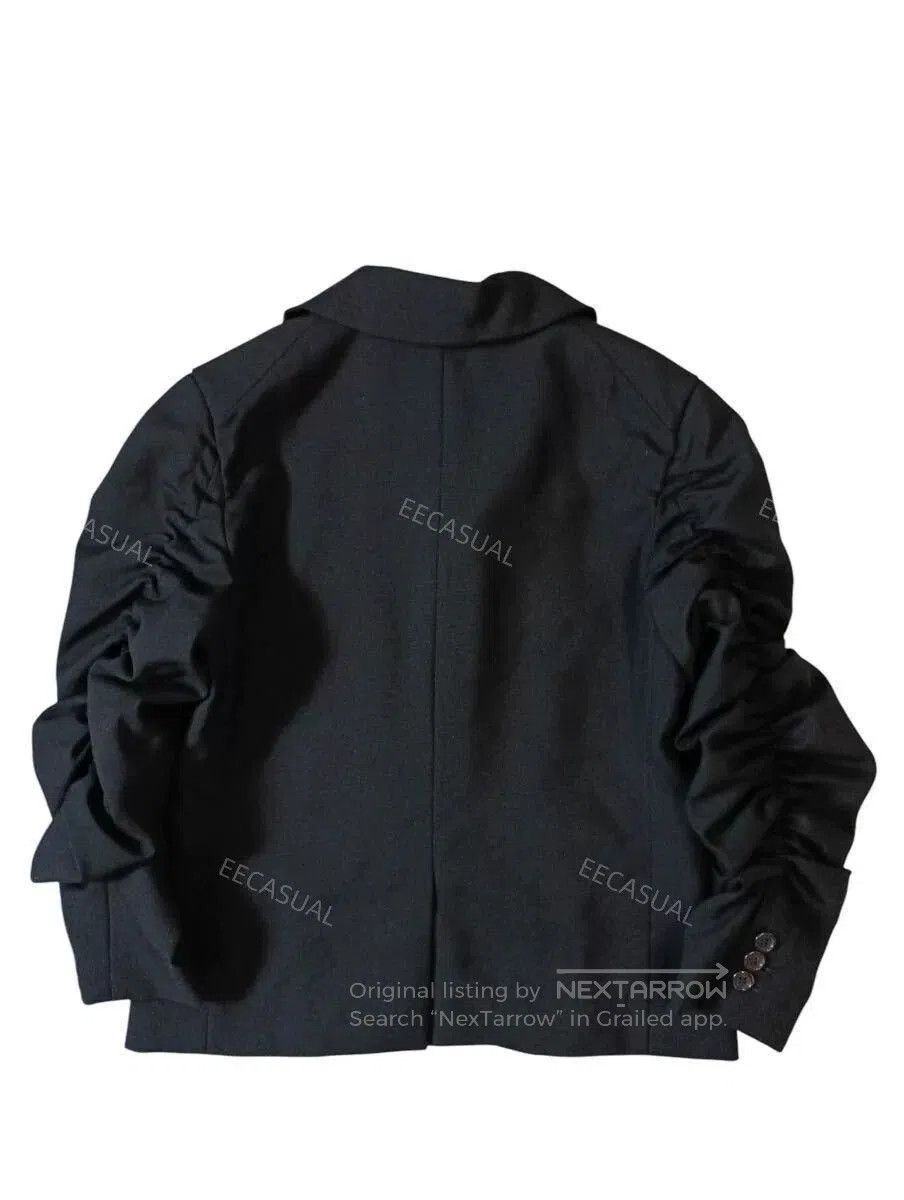 Noir Kei Ninomiya Black Wool Suit Jacket.