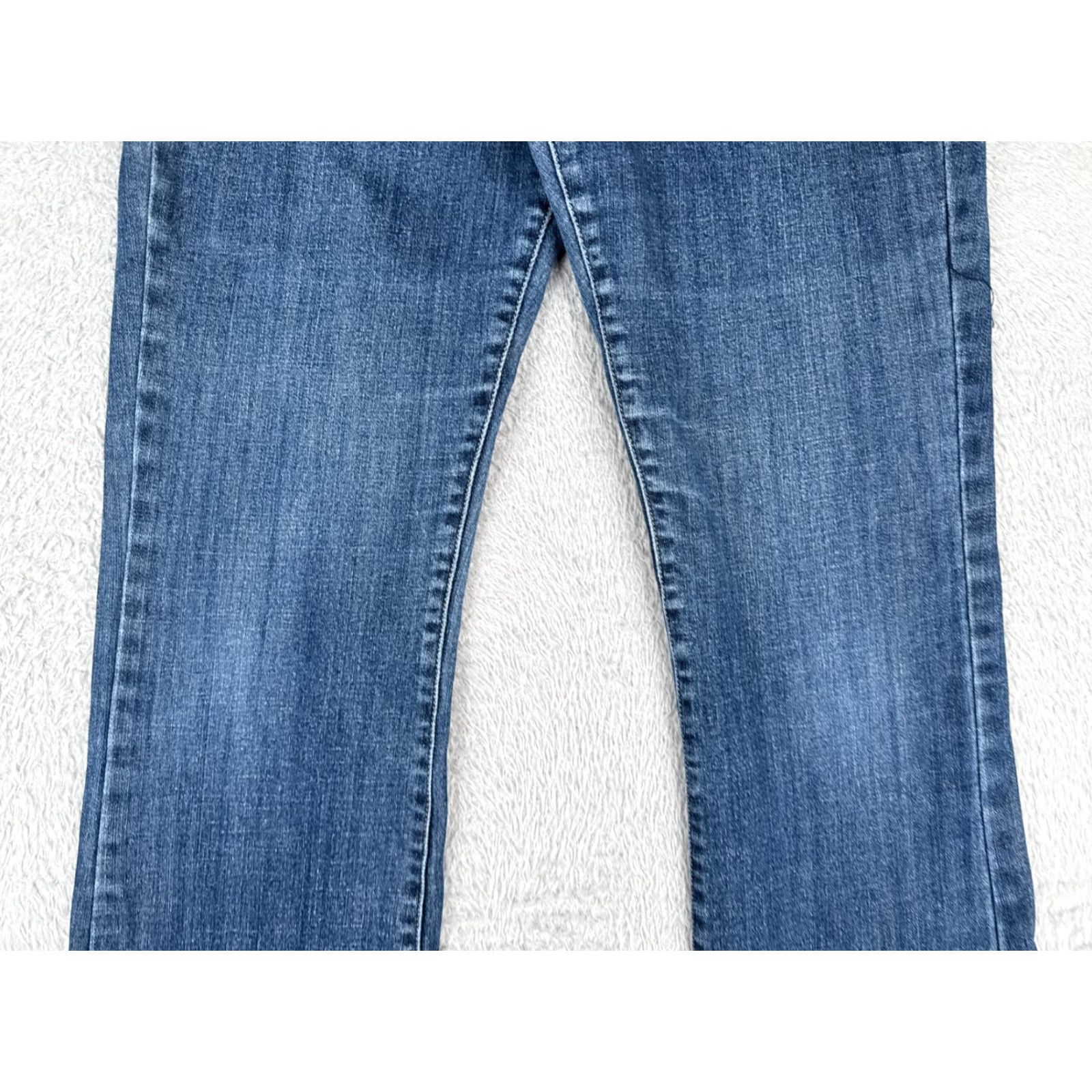 Lee Lee Women's Blue Denim Bootcut Jeans 27x30 Mid Rise Cotton Southwestern Style Size 27" / US 4 / IT 40 - 3 Thumbnail