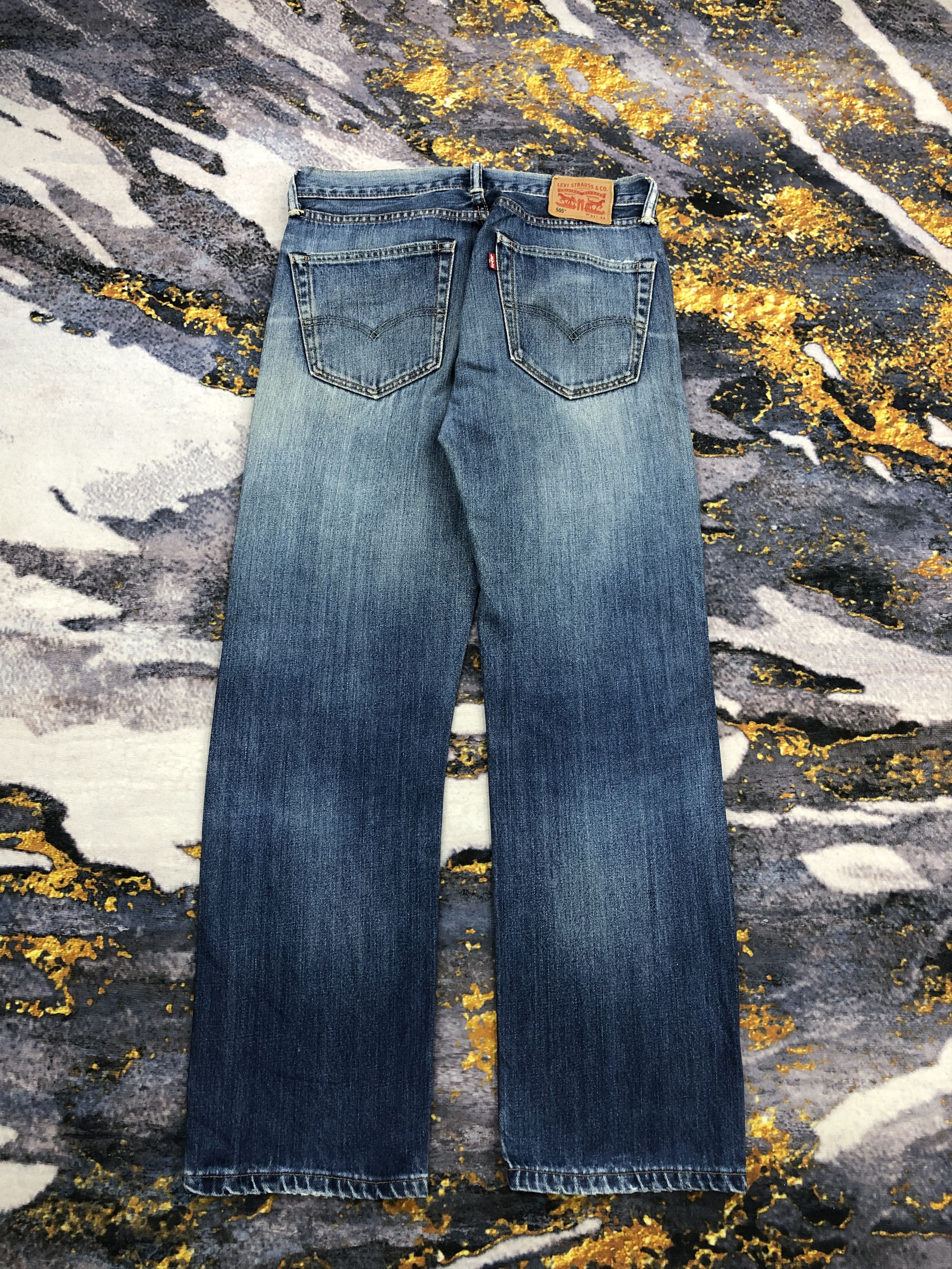 Levi's Vintage Levis 505 Blue Faded Jeans DPP0137 Size US 30 / EU 46 - 3 Thumbnail