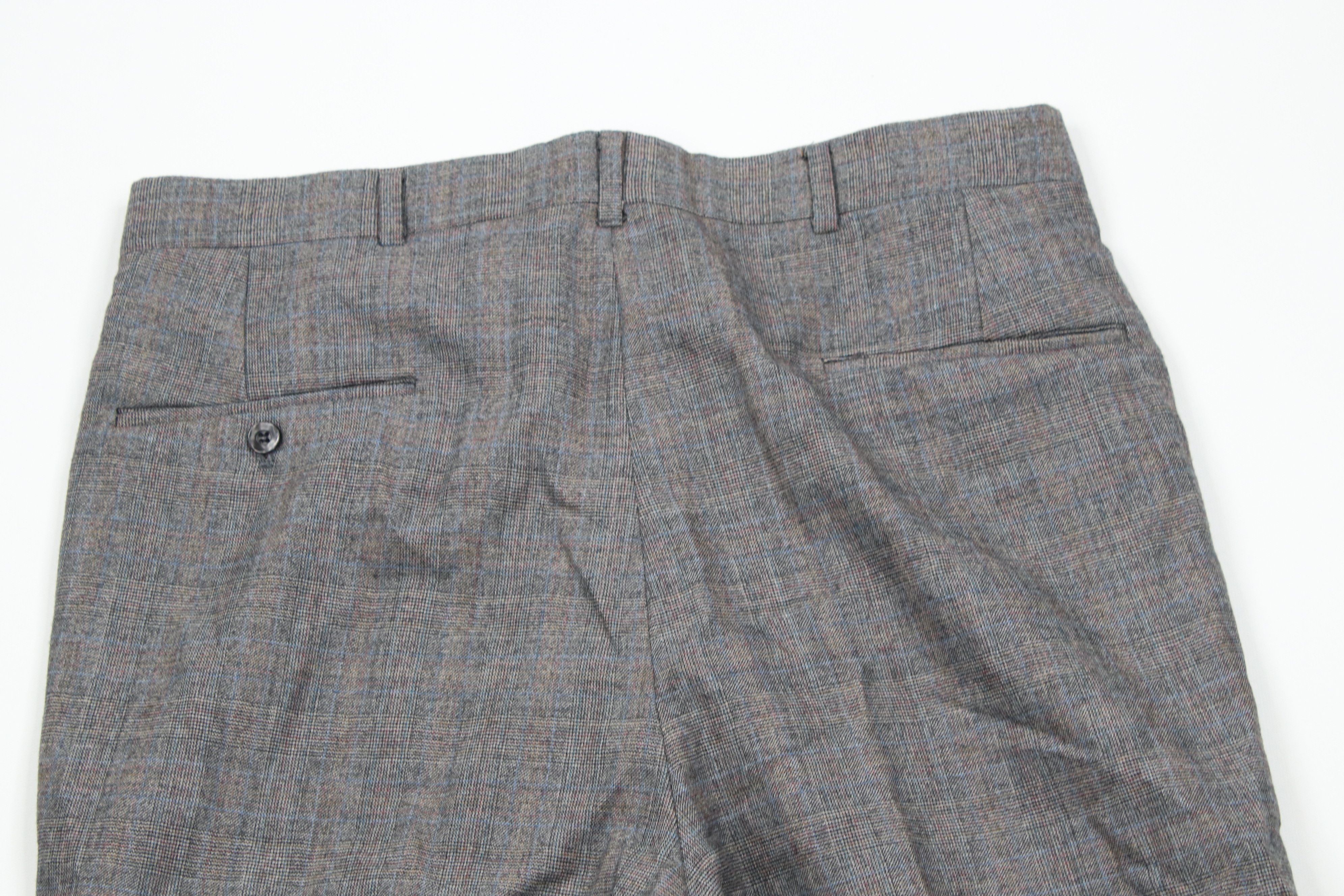 Vintage Vintage 70s Streetwear Flared Wide Leg Chino Pants Plaid USA Size US 34 / EU 50 - 9 Thumbnail