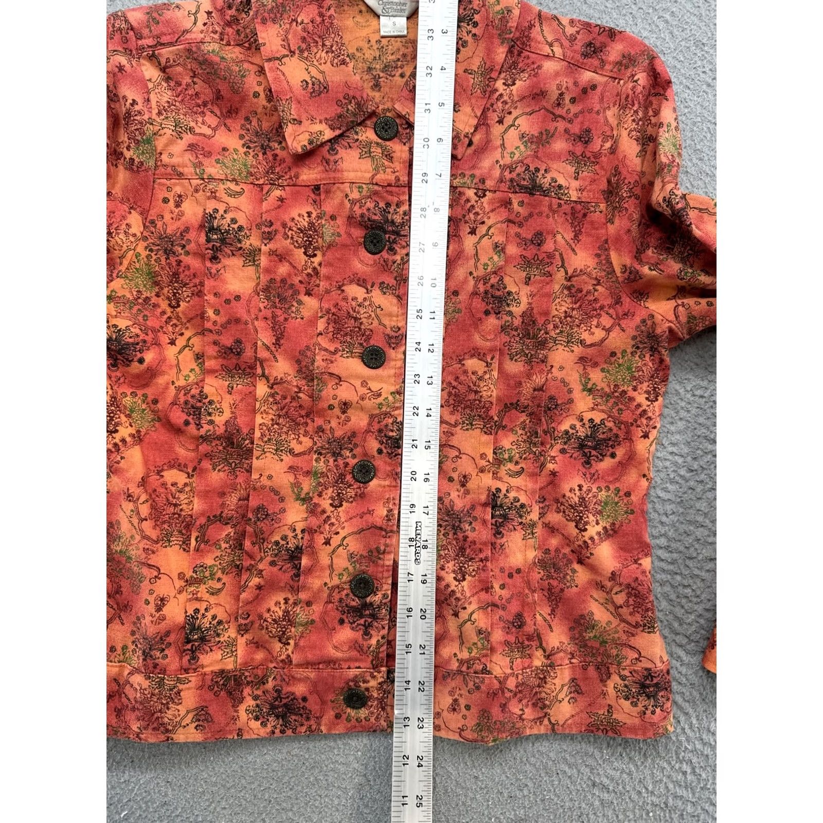 Vintage Christopher & Banks Linen Blend Orange Button Up Jacket Women’s Size Small Jacket Size S / US 4 / IT 40 - 6 Thumbnail