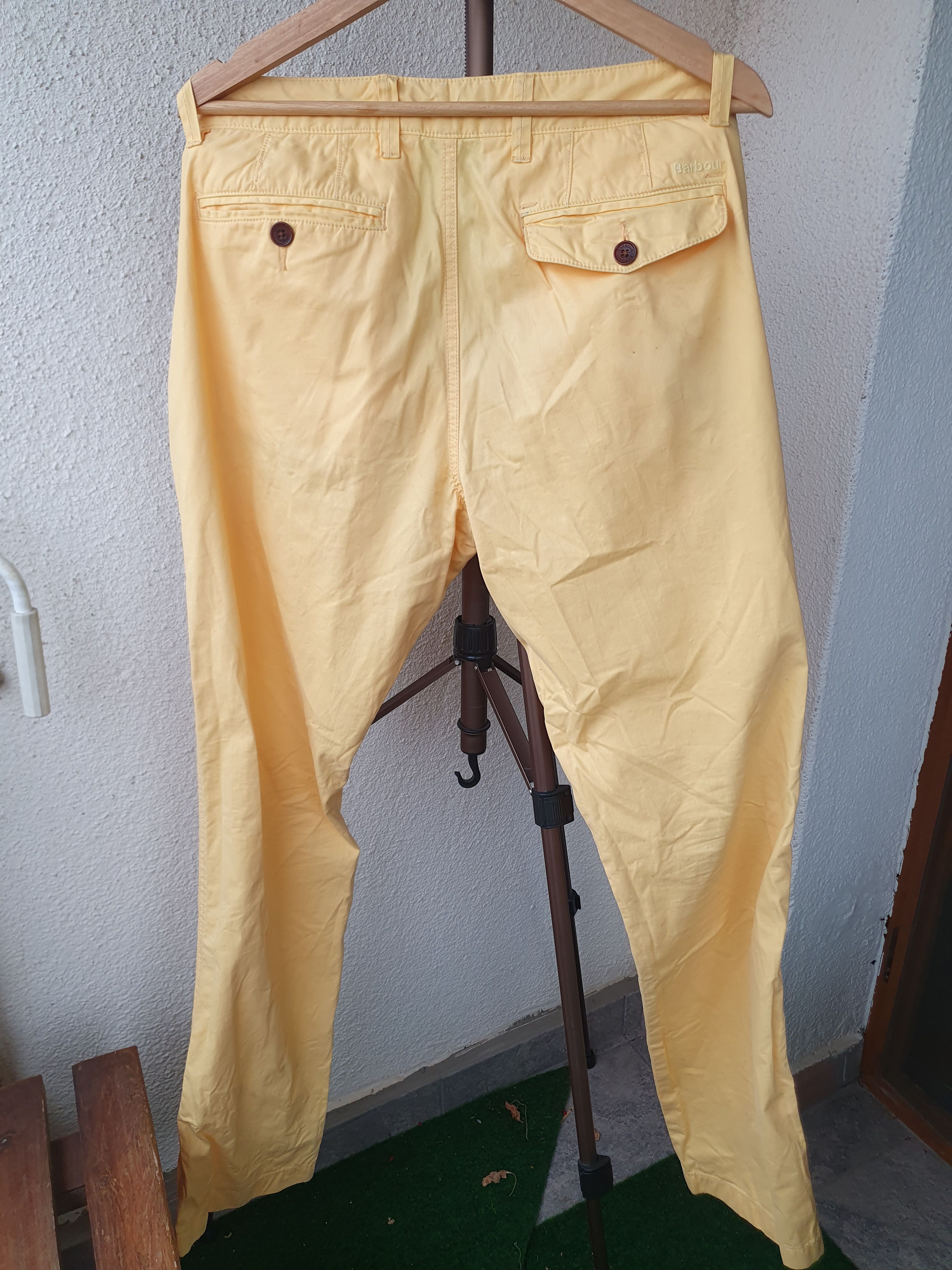 Barbour Barbour Euston Garment Dyed Yellow Pants sz 34/34 Size US 34 / EU 50 - 2 Thumbnail