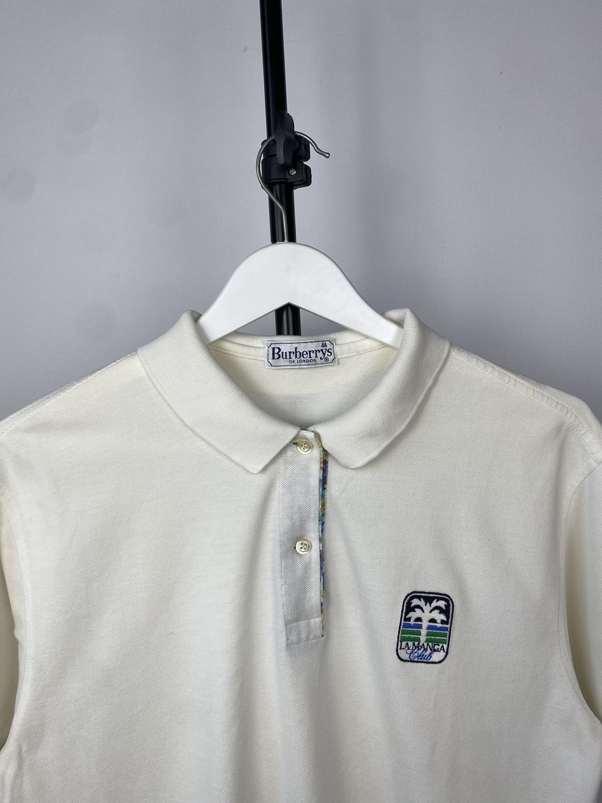 Burberry × Vintage Vintage Burberrys Golf La Manga Club Polo T-shirt Size US M / EU 48-50 / 2 - 3 Thumbnail