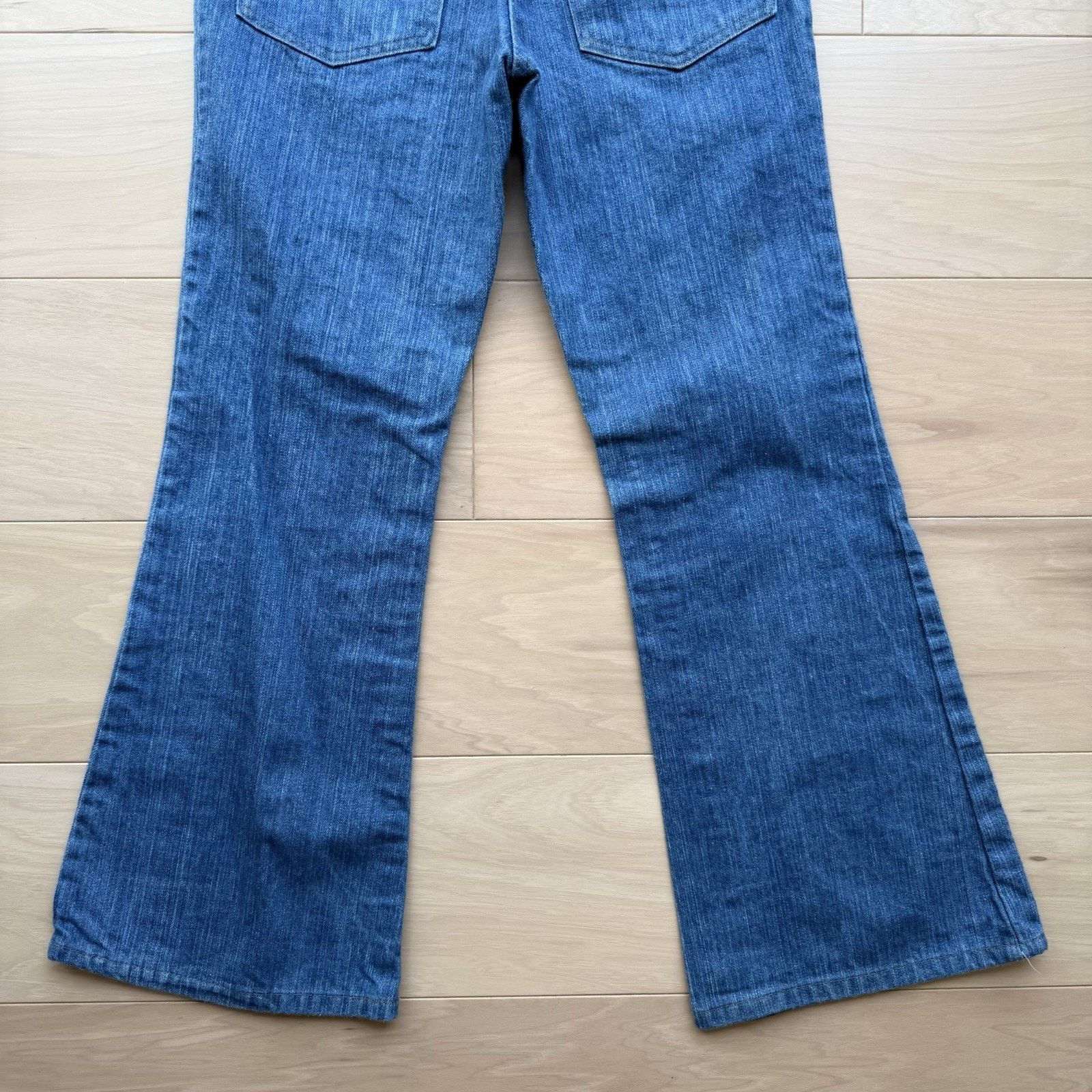 Vintage Vintage National Flare Jeans 28 Medium Wash 80s Made in USA Size 30" / US 8 / IT 44 - 9 Thumbnail