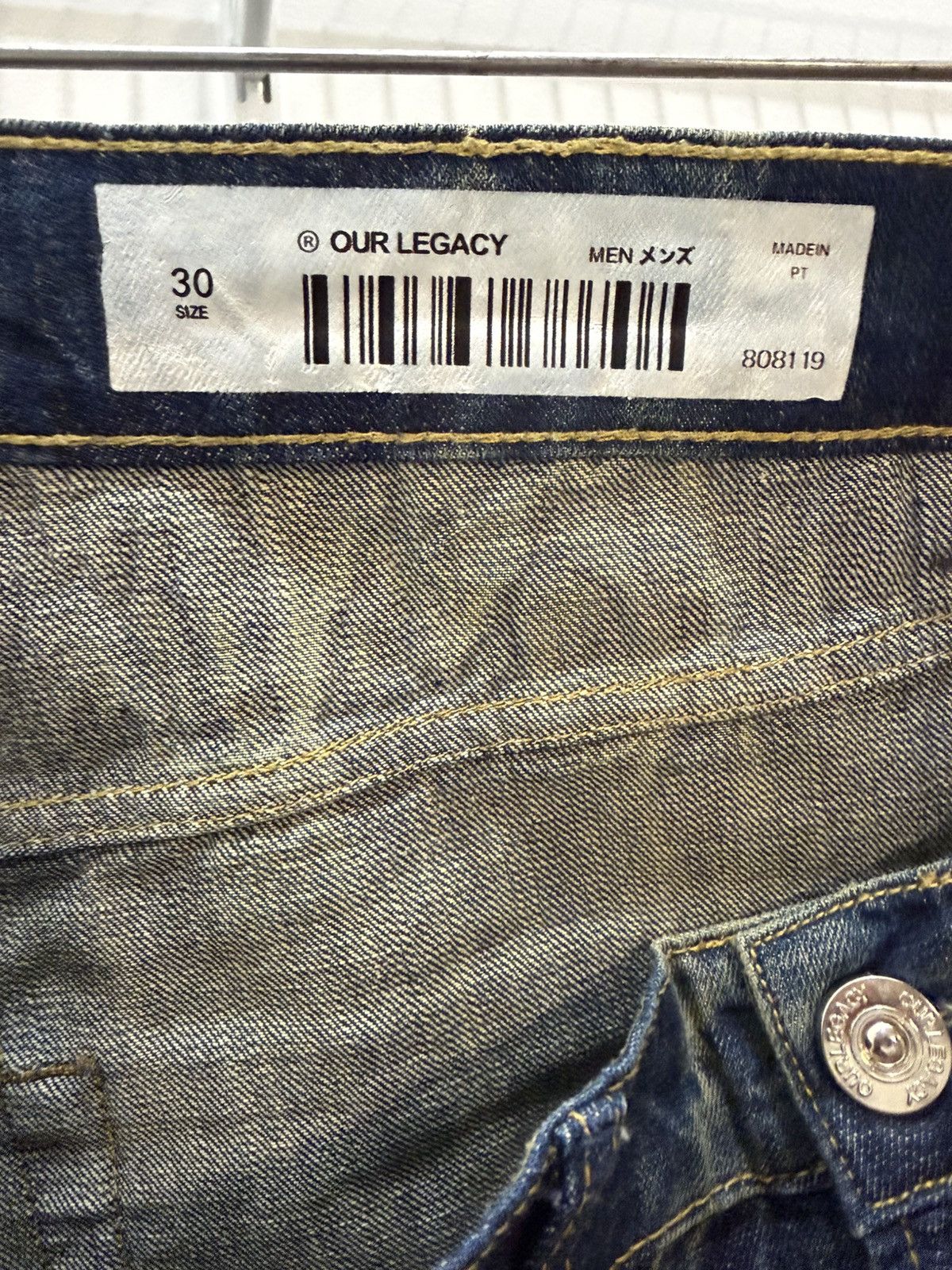 Our Legacy Our Legacy Blue Print Denim Pants Size US 31 - 3 Thumbnail
