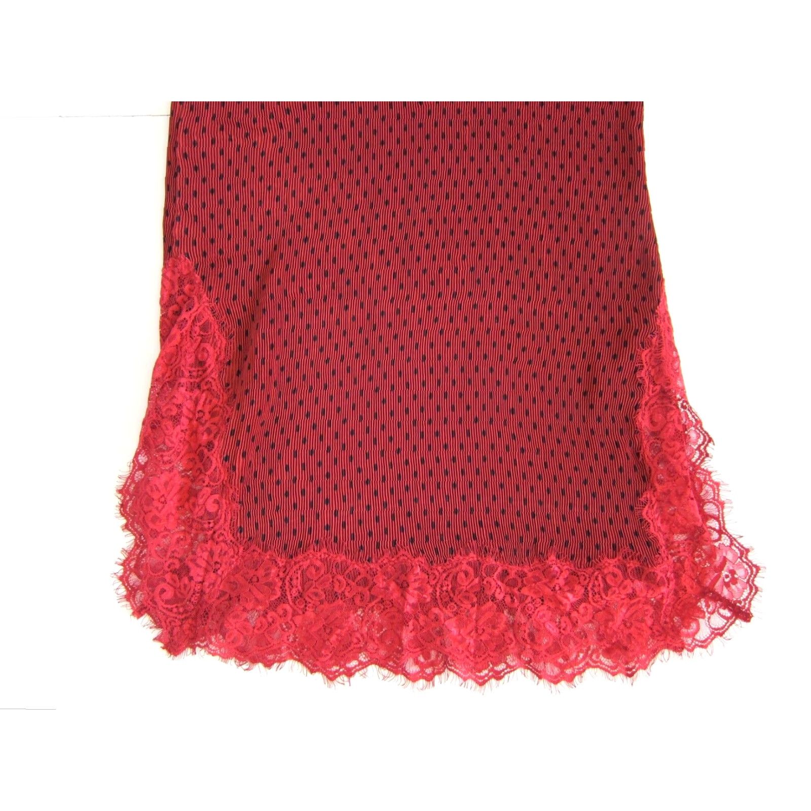 Free People Free People Lingerie Dress Polka Dot Red Spaghetti Strap Ruched Midi Dress Size 4 Womens Size S / US 4 / IT 40 - 6 Thumbnail