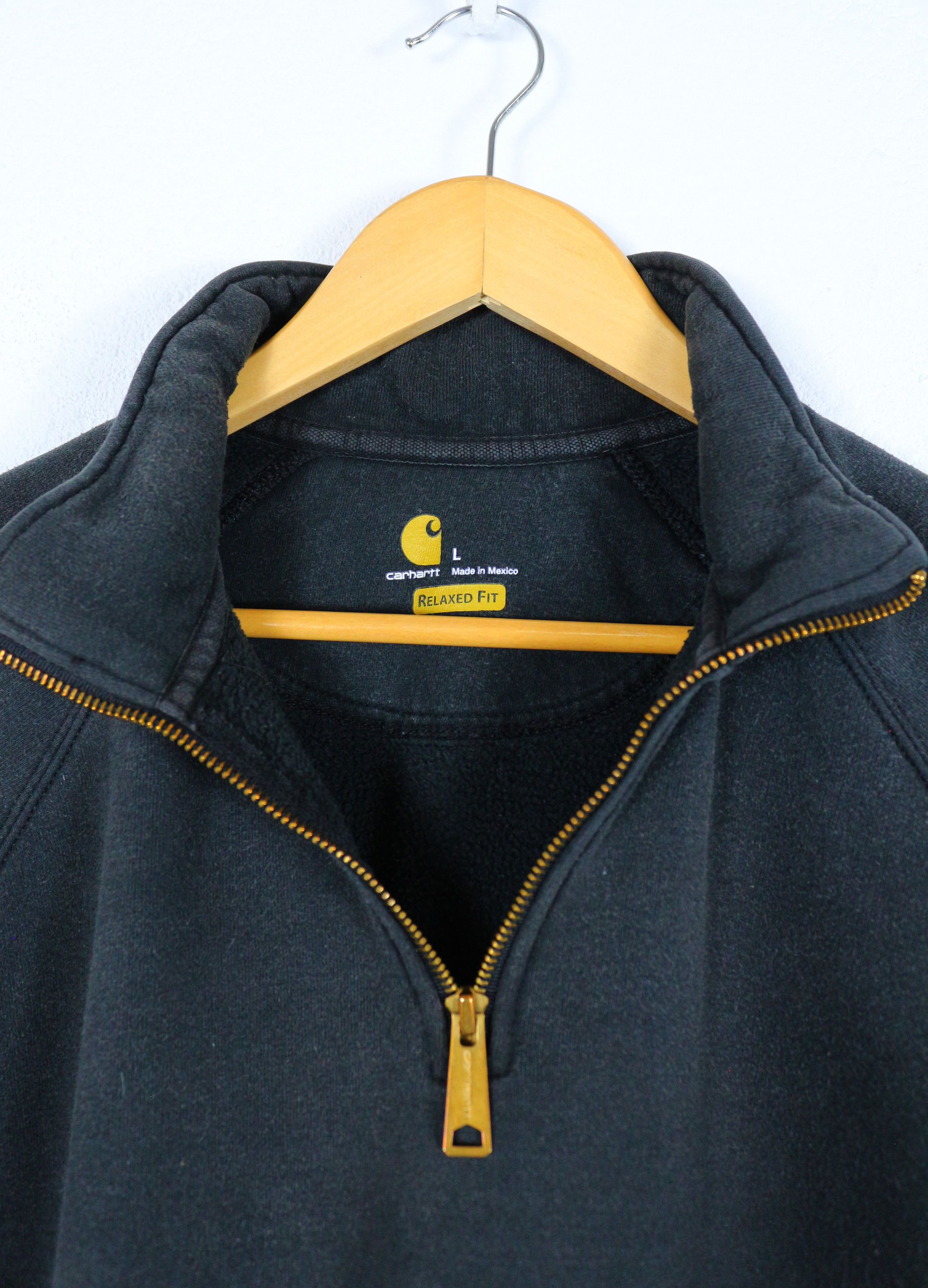 Carhartt Vintage Carhartt Logo Bleached Fade Zip Oversize Sweatshirt Size US L / EU 52-54 / 3 - 5 Thumbnail