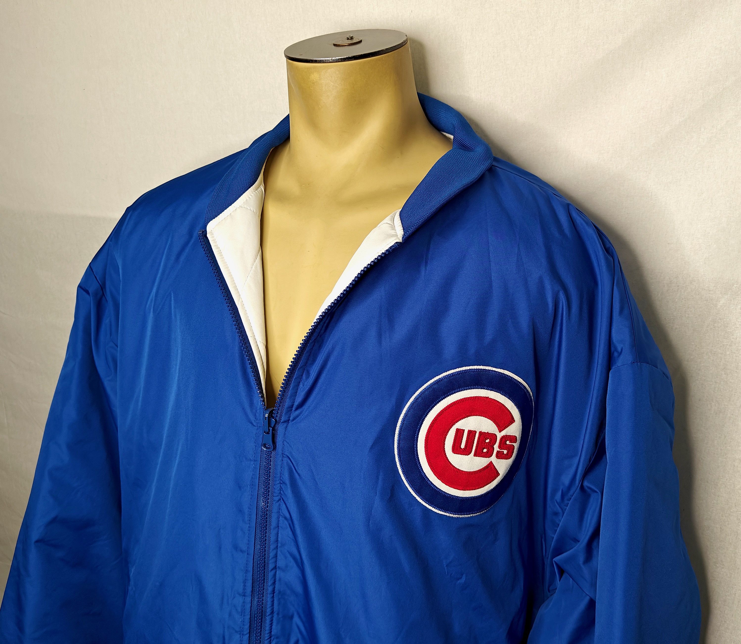 Majestic NWT Majestic Chicago Cubs MLB reversible quilted jacket 3XT Size US XXL / EU 58 / 5 - 7 Thumbnail