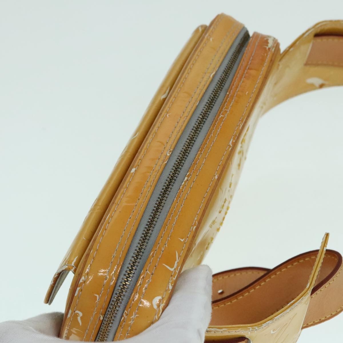 Louis Vuitton LOUIS VUITTON Monogram Vernis Fulton Waist Bag Gris M91041 Size ONE SIZE - 7 Thumbnail