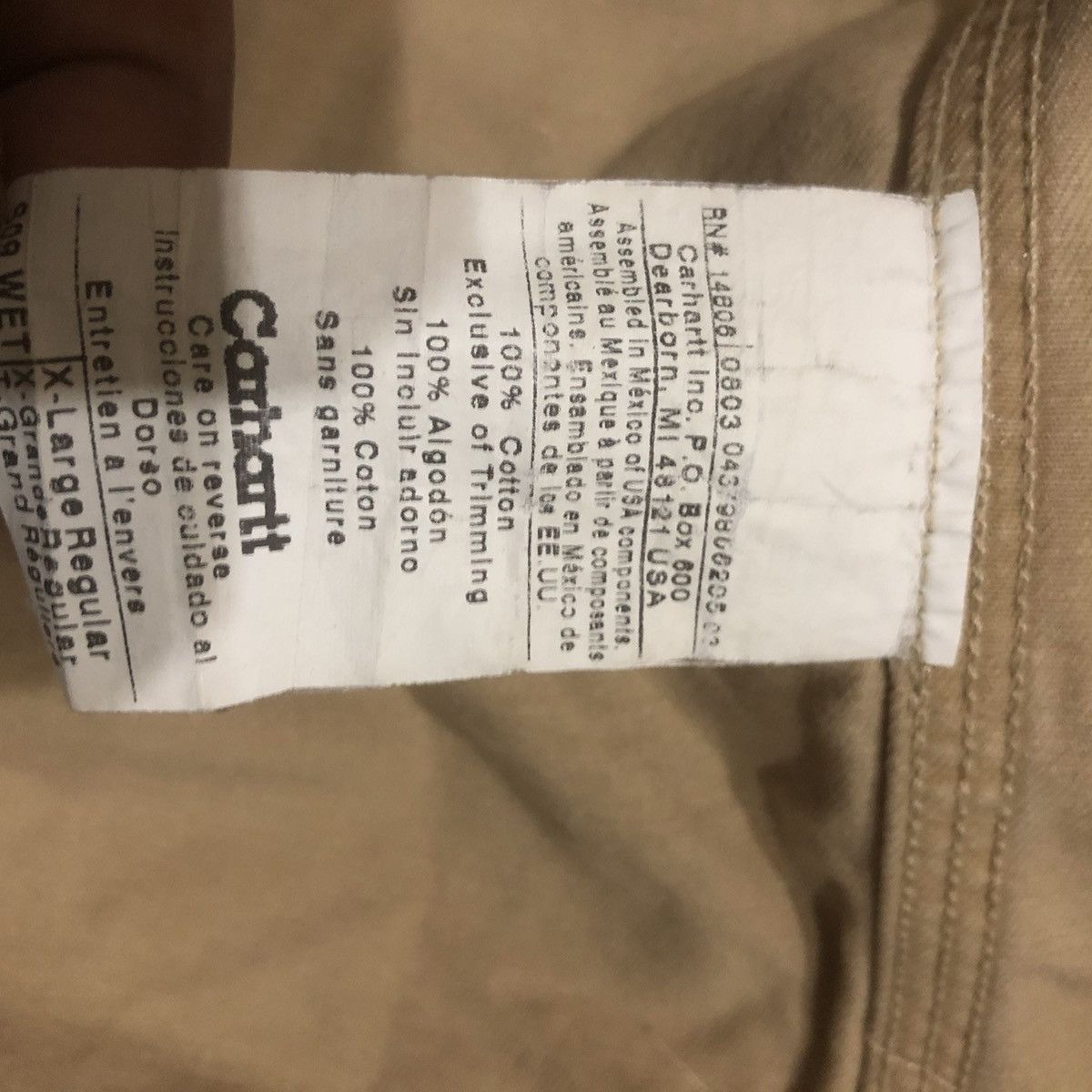 Carhartt Carhartt Buttons Long Sleeve Shirt Size US XL / EU 56 / 4 - 5 Thumbnail