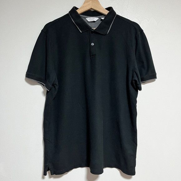 Calvin Klein Calvin Klein Black Polo Shirt - Body Fit - Men’s Size L Size US L / EU 52-54 / 3 - 1 Thumbnail