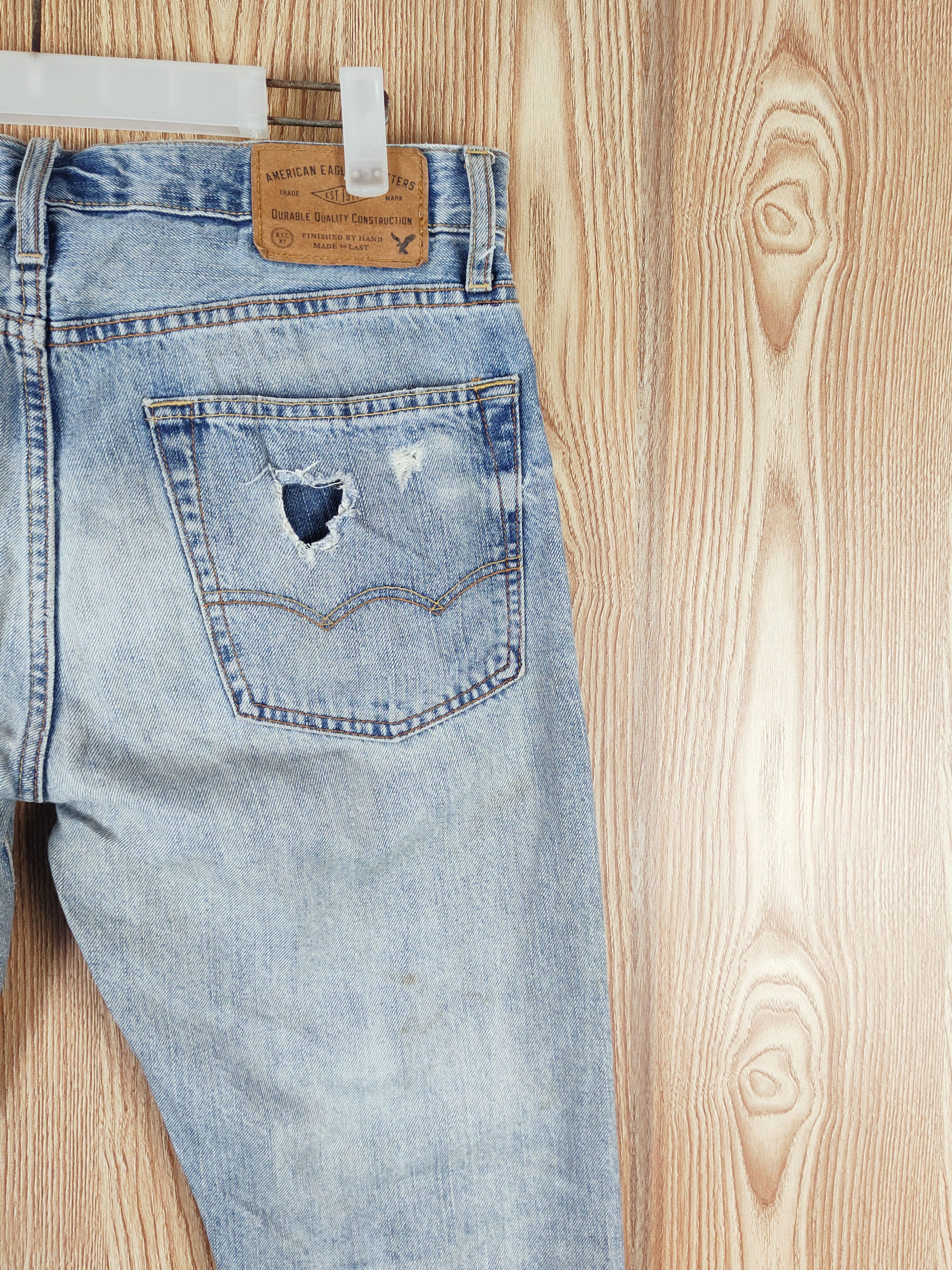 Japanese Brand American Eagle Outfitters Distressed Ripped Jeans #S2768 Size US 30 / EU 46 - 11 Thumbnail