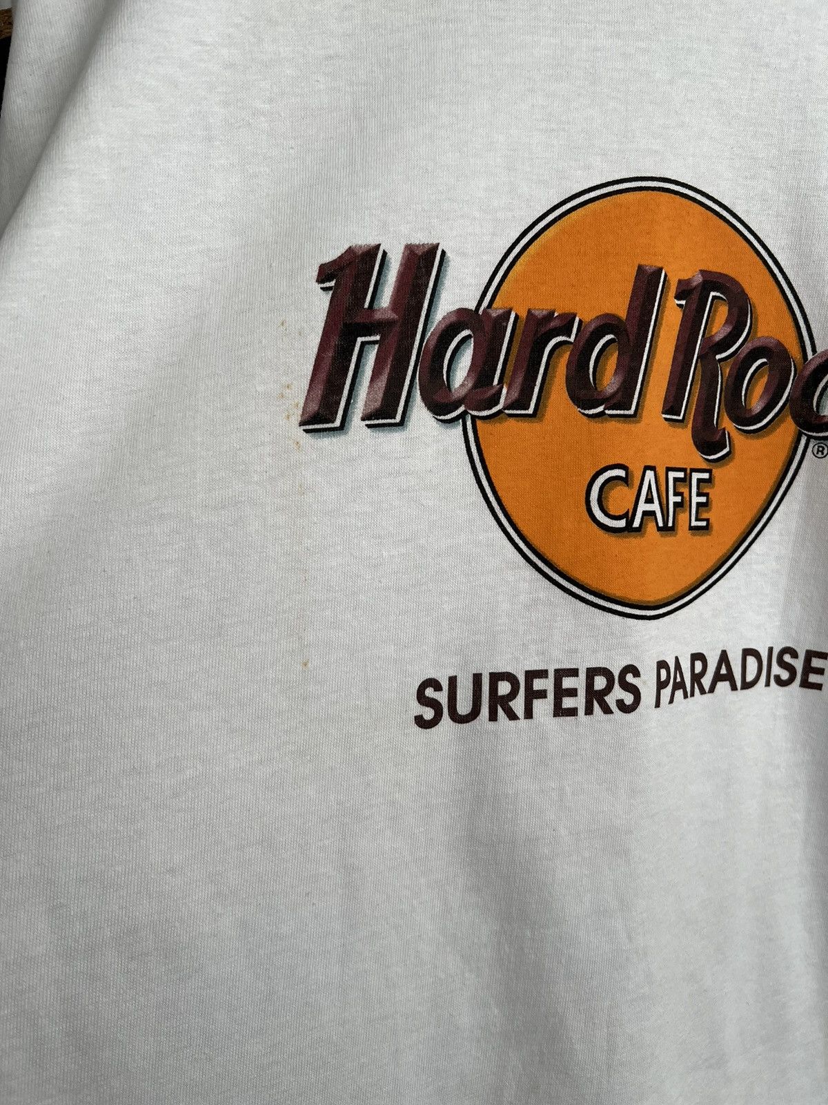 Hard Rock Cafe Vintage 90s Hard Rock Cafe Surfers Paradise White T-shirt Size US XL / EU 56 / 4 - 12 Thumbnail