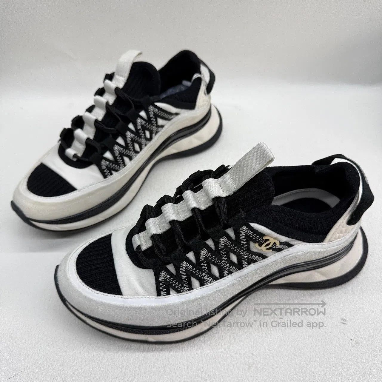 Chanel Chanel Low-top lifestyle casual shoes| Size US 7 / IT 37 - 1 Thumbnail