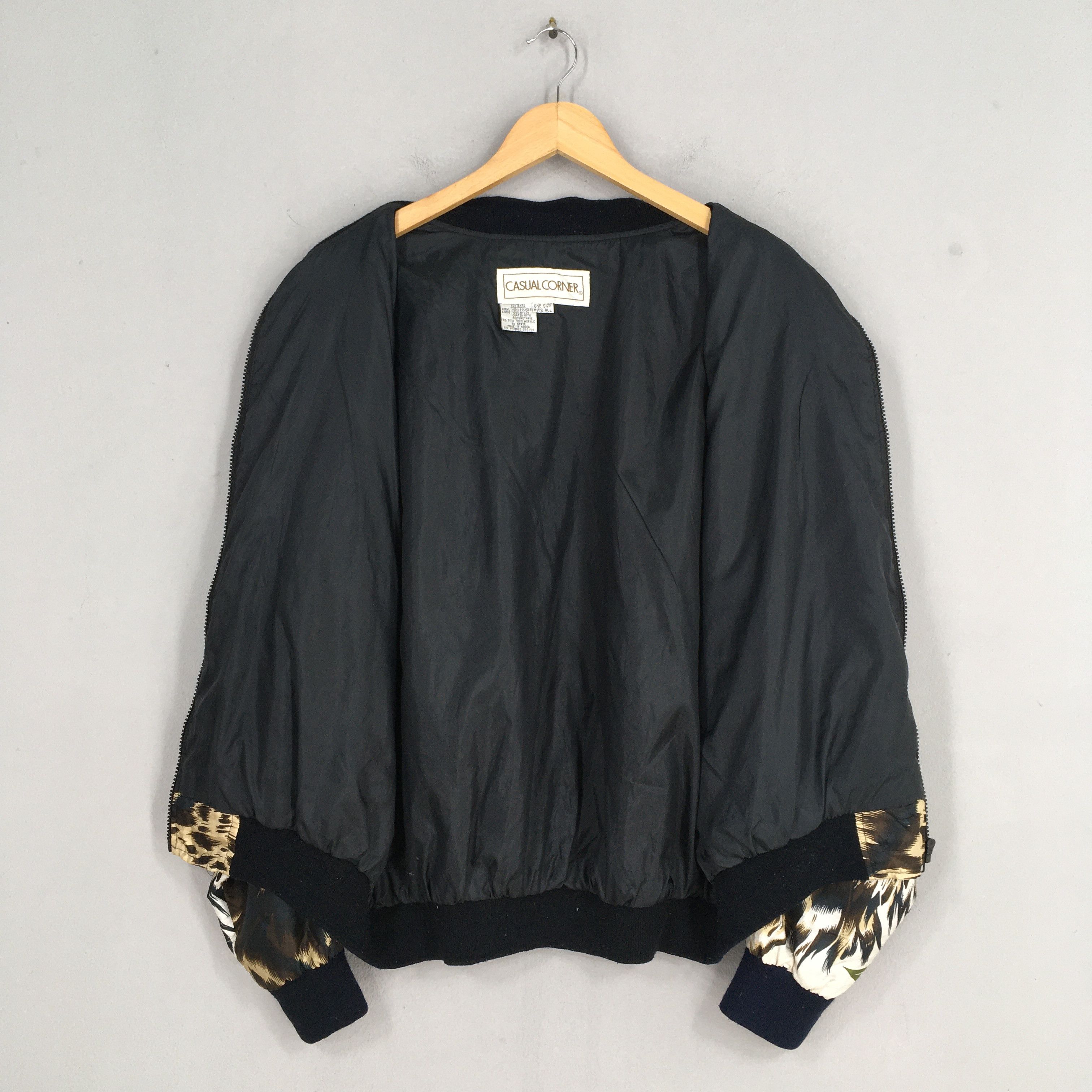 Vintage Bomber Baroque Tiger Overprint Jacket XXLarge Size US XXL / EU 58 / 5 - 9 Thumbnail