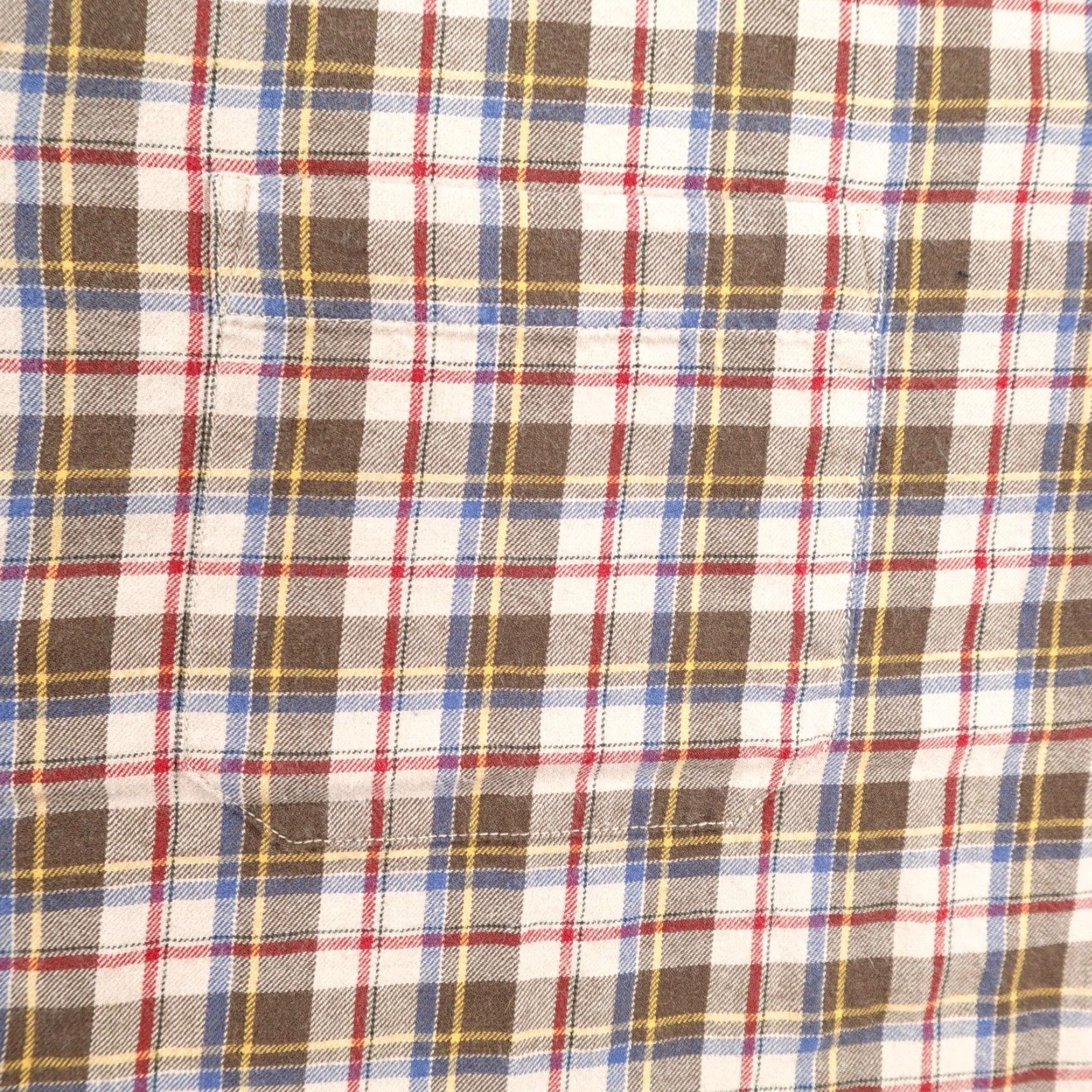 Pendleton VINTAGE Pendleton Shirt XL Brown Plaid Canterbury Cloth 80% Pima Cotton 20% Merino Wool Button-Up Men's Large Classic Plaid Outdoor Mens Size US XL / EU 56 / 4 - 3 Thumbnail