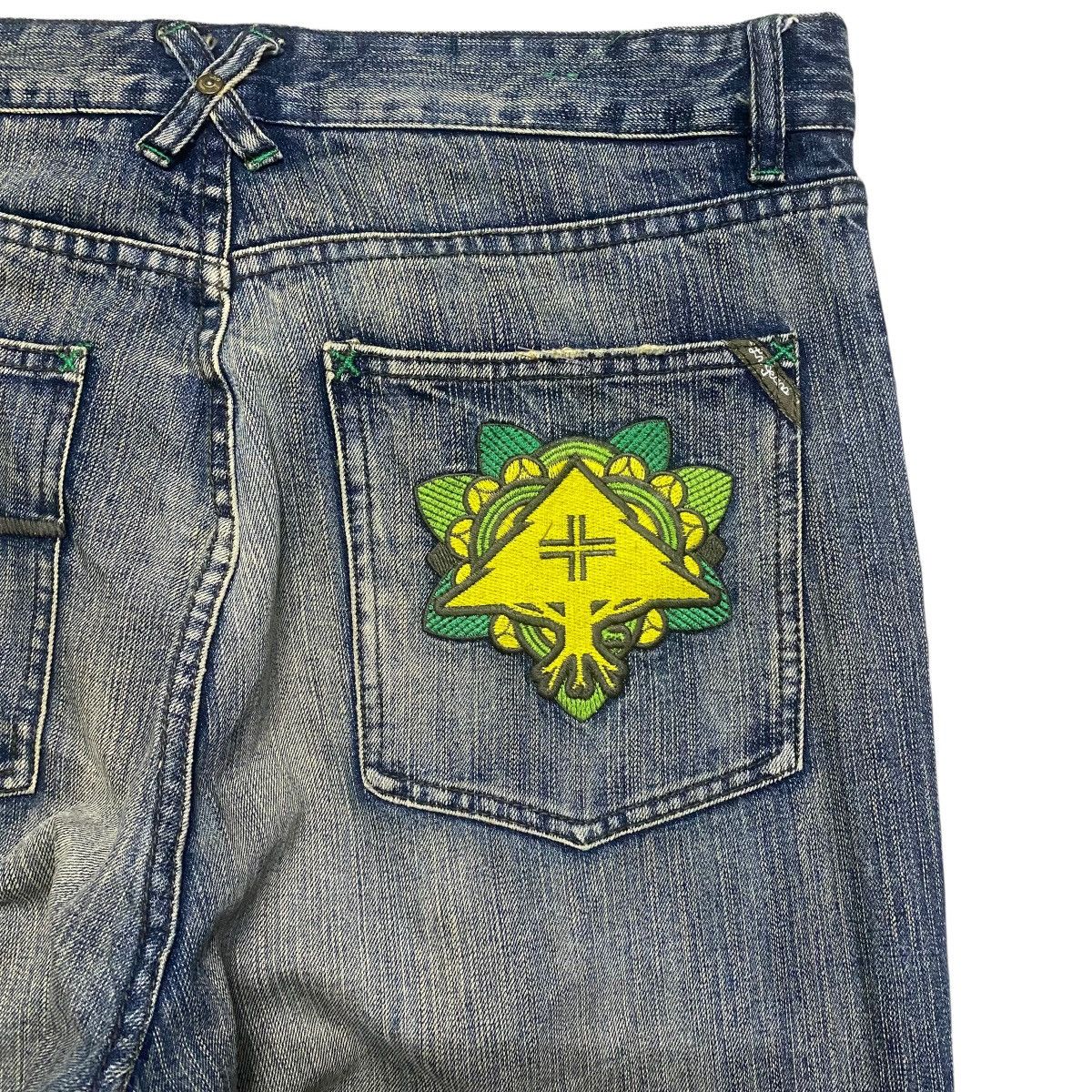 LRG Vintage LRG Denim Baggy Jeans Embroidery Japanese Tea Garden Size US 36 / EU 52 - 11 Thumbnail