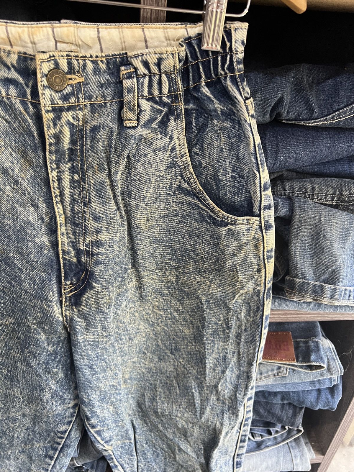Japanese Brand 🔥Japanese Brand Acid Wash Distressed Denim Size US 27 - 7 Thumbnail