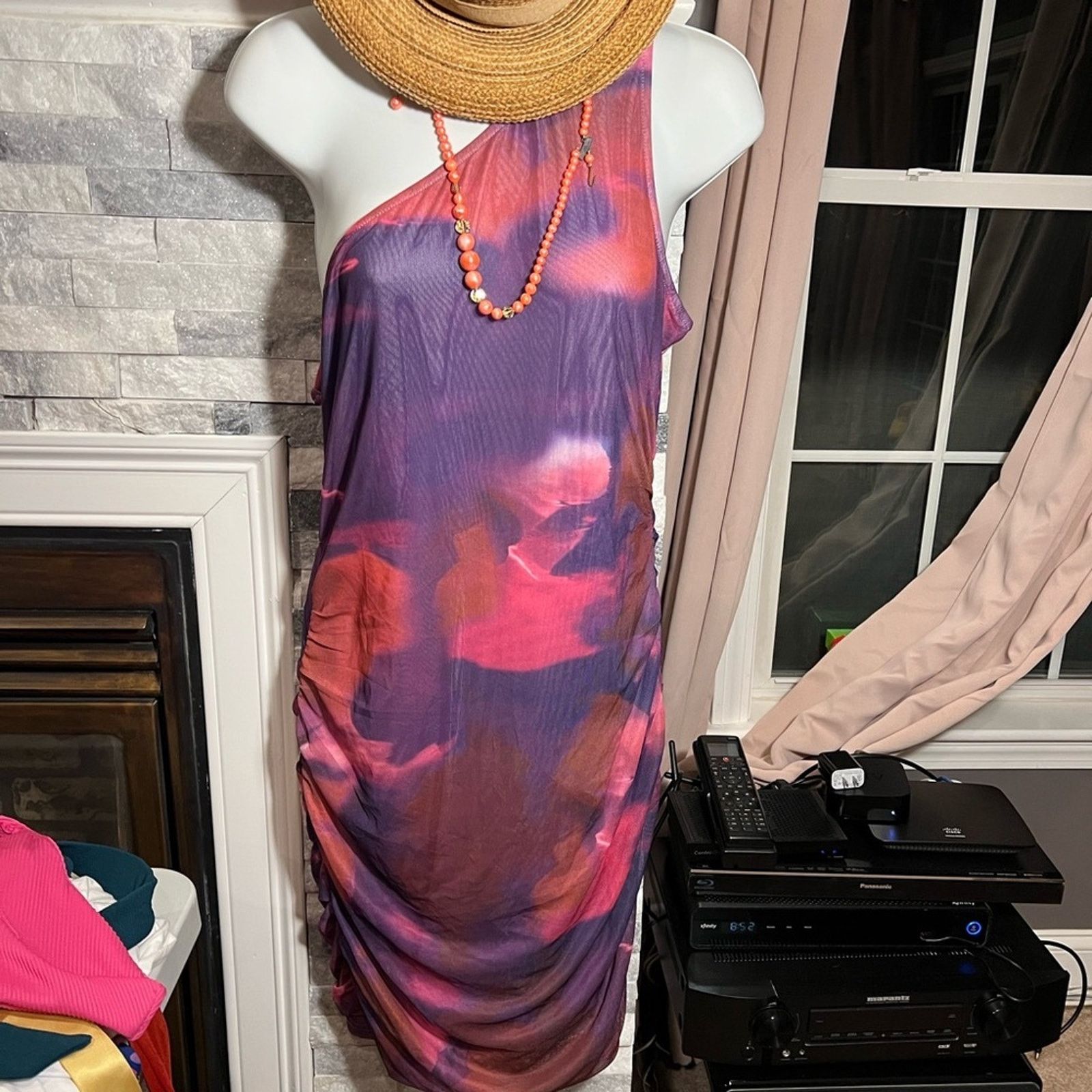 & Other Stories Merokeety Women’s Tie-Dye Bodycon Cami Dress – Size L (NWT) Size L / US 10 / IT 46 - 4 Thumbnail