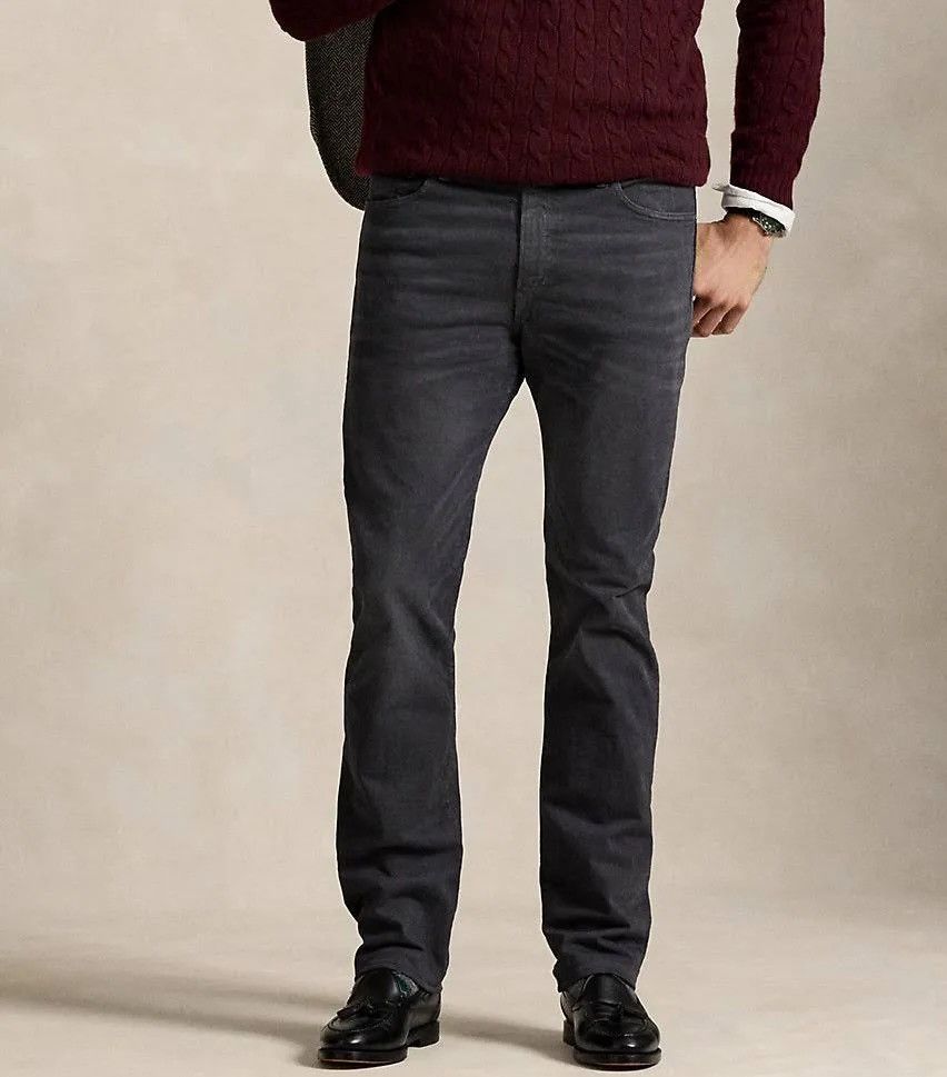Polo Ralph Lauren Polo Ralph Lauren Hampton Relaxed Straight Stretch Jean Grey Size US 34 / EU 50 - 1 Thumbnail