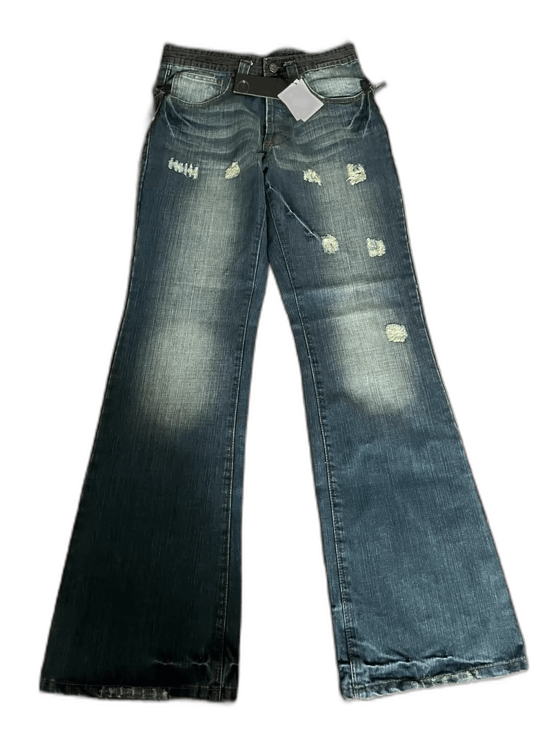Just Cavalli Just Cavalli Flared Denim Jeans with Details Size 34" / US 12 / IT 48 - 1 Thumbnail