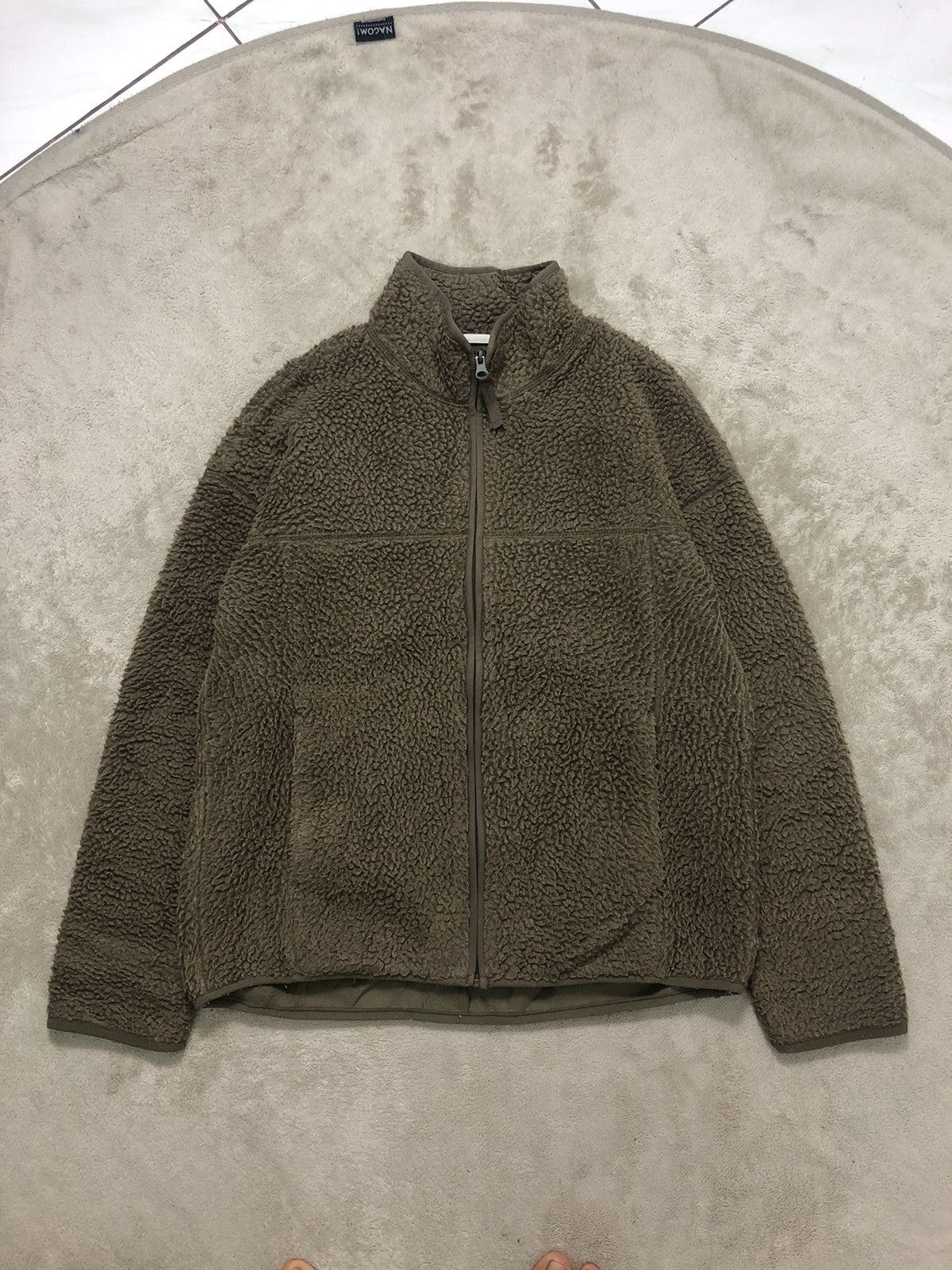 Japanese Brand × Vintage Vintage Gu Olive Green Patagonia Style Fleece Jacket Size US M / EU 48-50 / 2 - 2 Thumbnail
