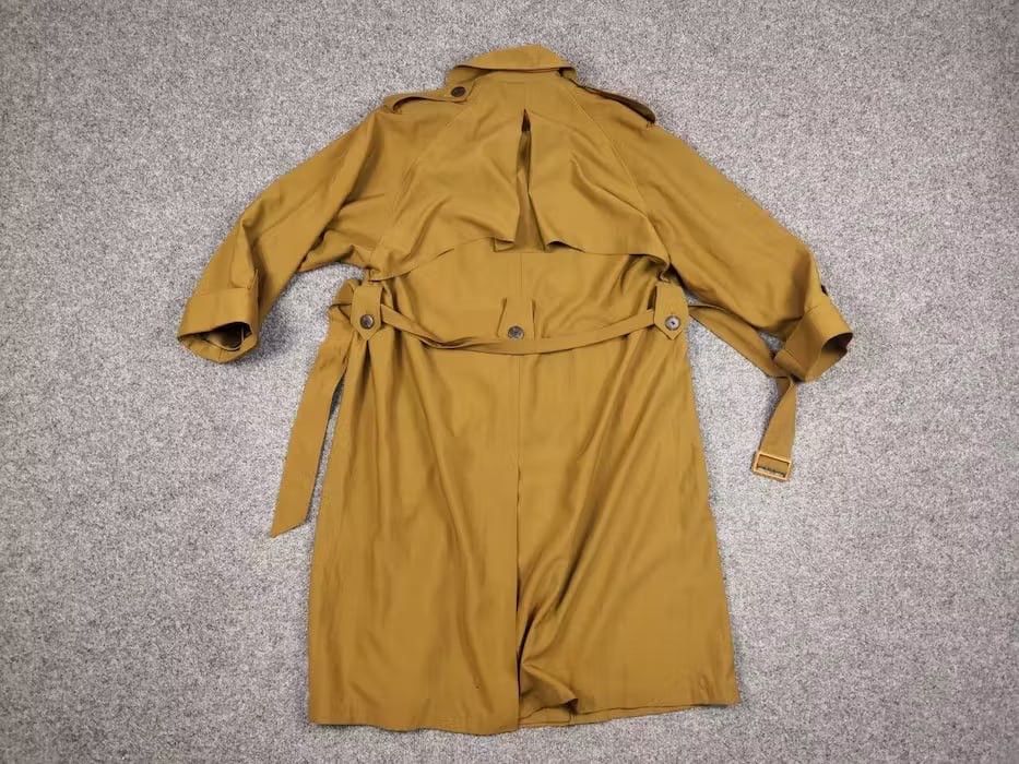 Christian Dior Monsieur Vintage 90's Christian Dior Yellow Gold Trench Coat Jacket Size M / US 6-8 / IT 42-44 - 15 Thumbnail