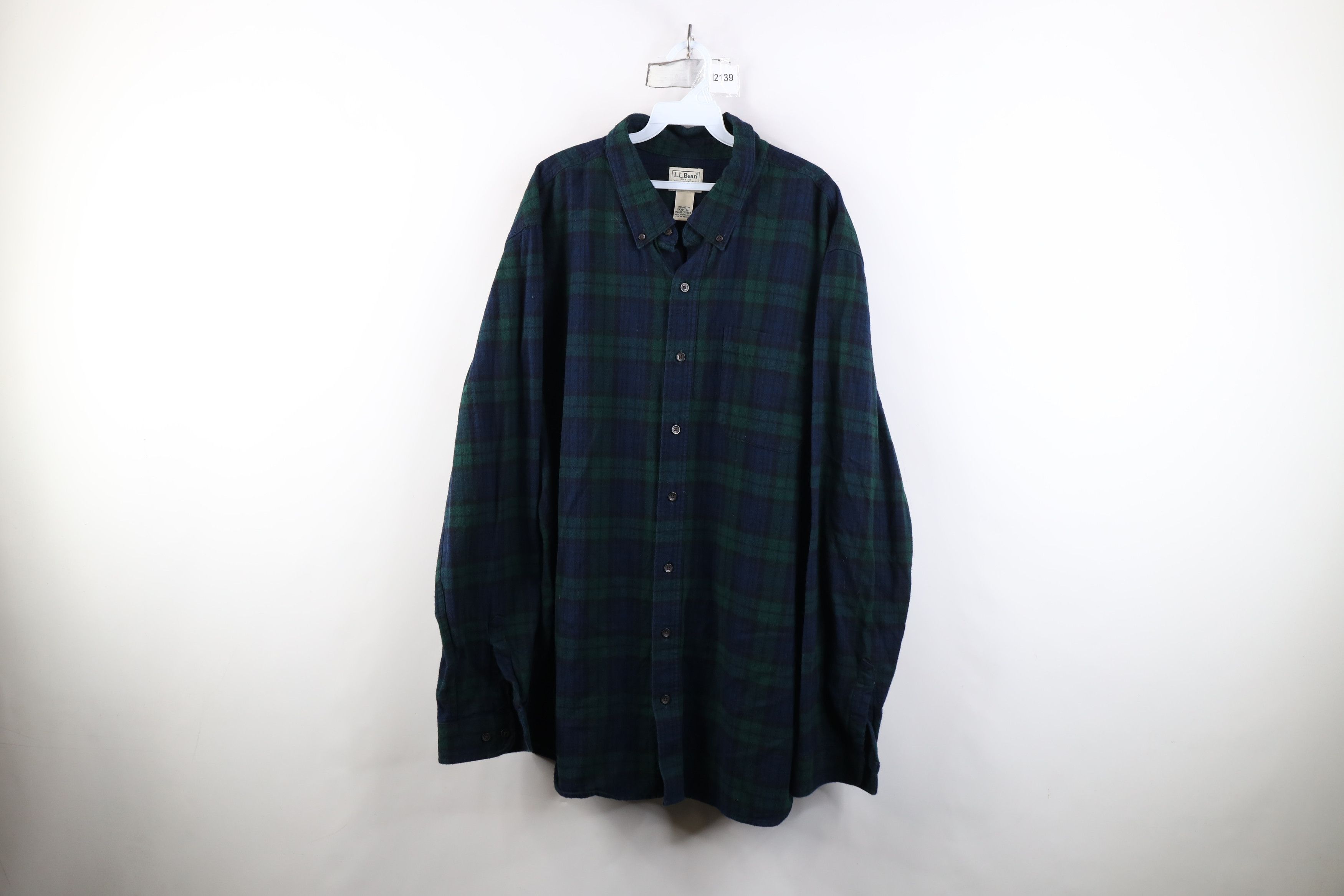 L.L. Bean Vintage LL Bean Flannel Collared Button Down Shirt Plaid Size US XXL / EU 58 / 5 - 1 Thumbnail