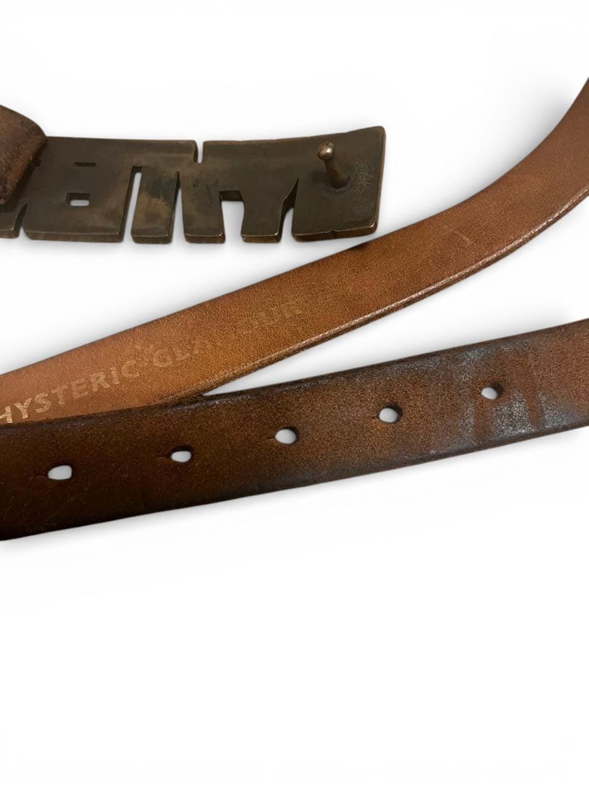 Hysteric Glamour Hysteric - Brown Leather Belt with Metal Logo Buckle Size ONE SIZE - 5 Thumbnail