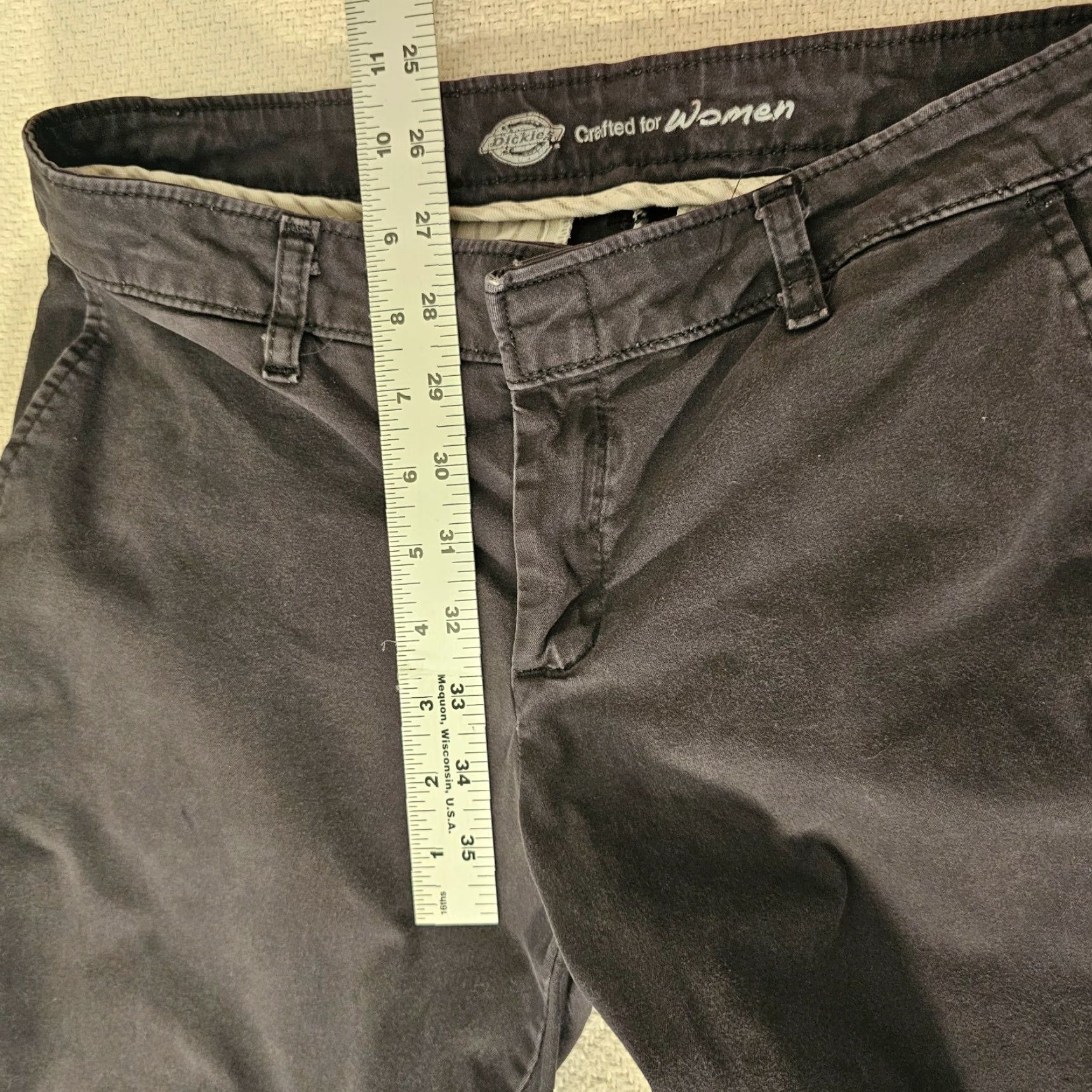 Dickies VINTAGE Dickies Pants Womens Size 6 Black Slim Fit Bootcut Chino Casual Workwear Size 28" / US 6 / IT 42 - 7 Thumbnail