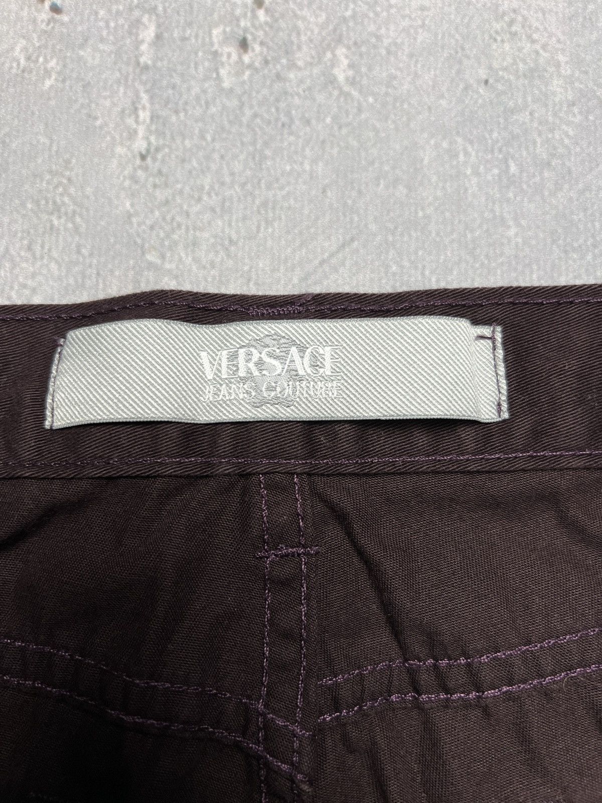Versace Jeans Couture Versace VJC Vintage 90s Black Trousers Pants Jeans Size US 36 / EU 52 - 12 Thumbnail