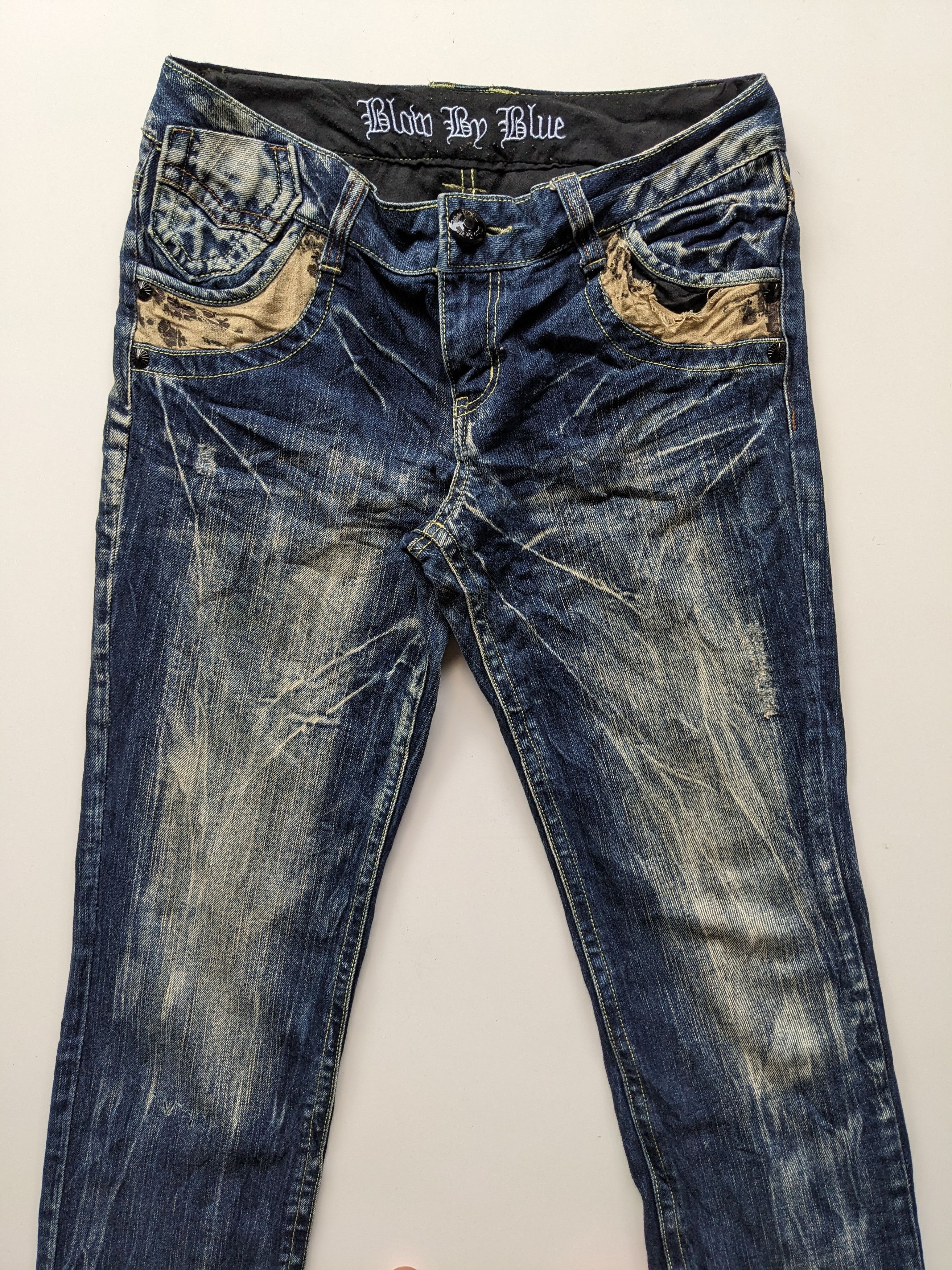 Japanese Brand × Jean Blow by Blue slim tapered faded jeans Size US 30 / EU 46 - 3 Thumbnail