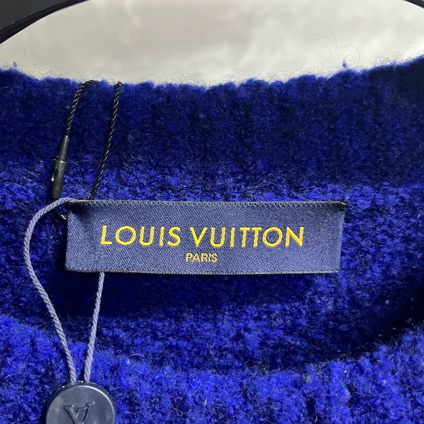 Louis Vuitton Louis Vuitton Blue Intarsia Wool Sweater Size US L / EU 52-54 / 3 - 2 Thumbnail