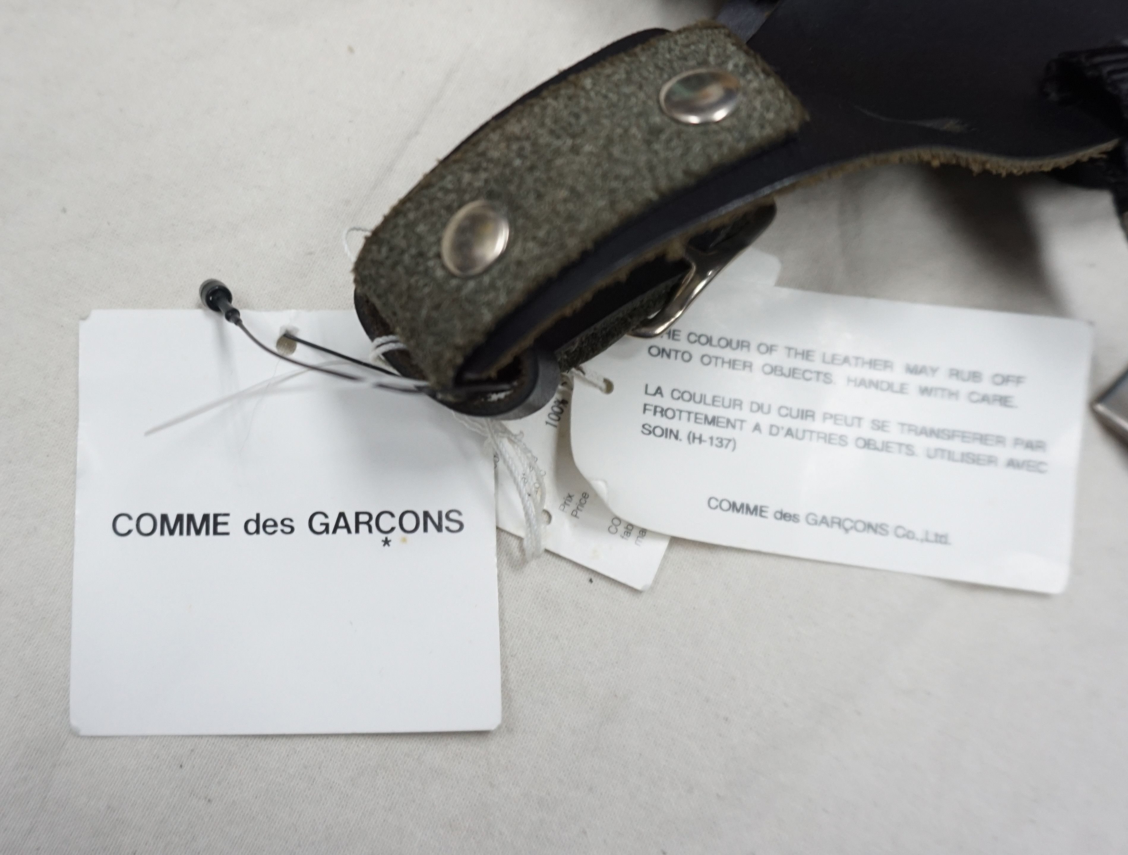 Comme des Garcons × Designer × Japanese Brand Comme des Garcons Black Leather Shoulder Harness Size ONE SIZE - 2 Thumbnail