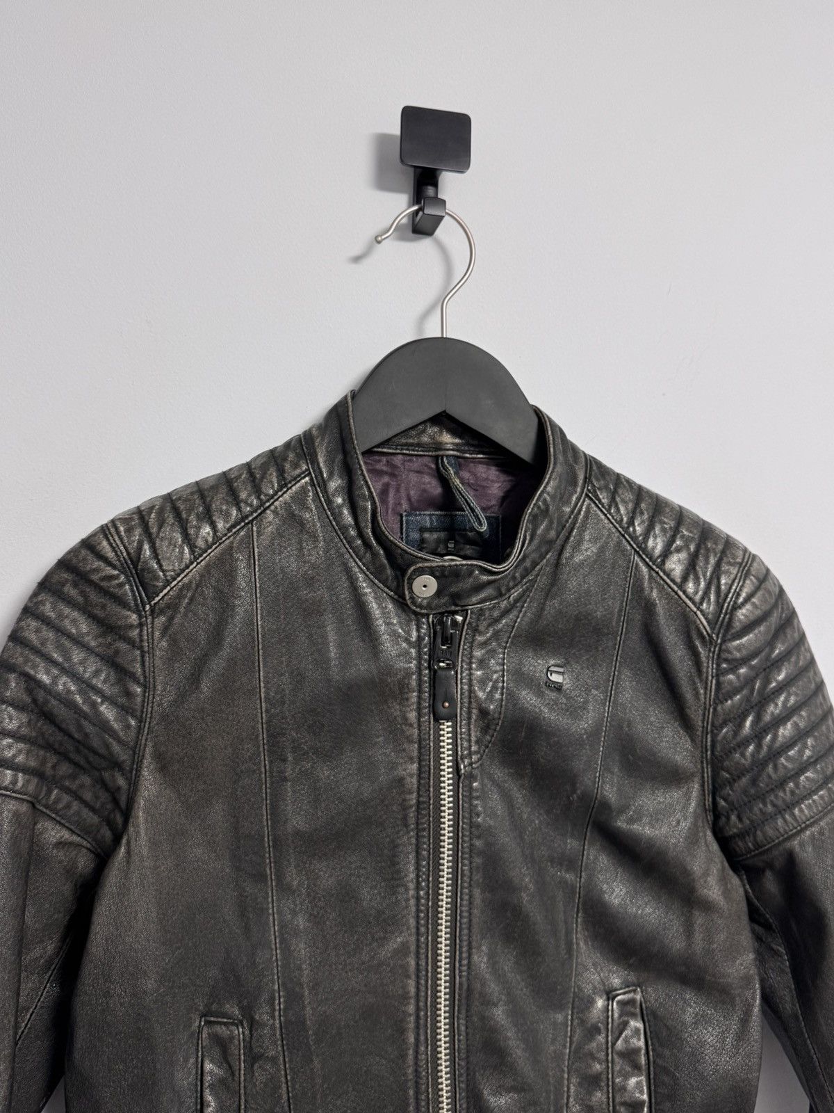 G-STAR FAE LEATHER Biker Jacket Women’s Size S