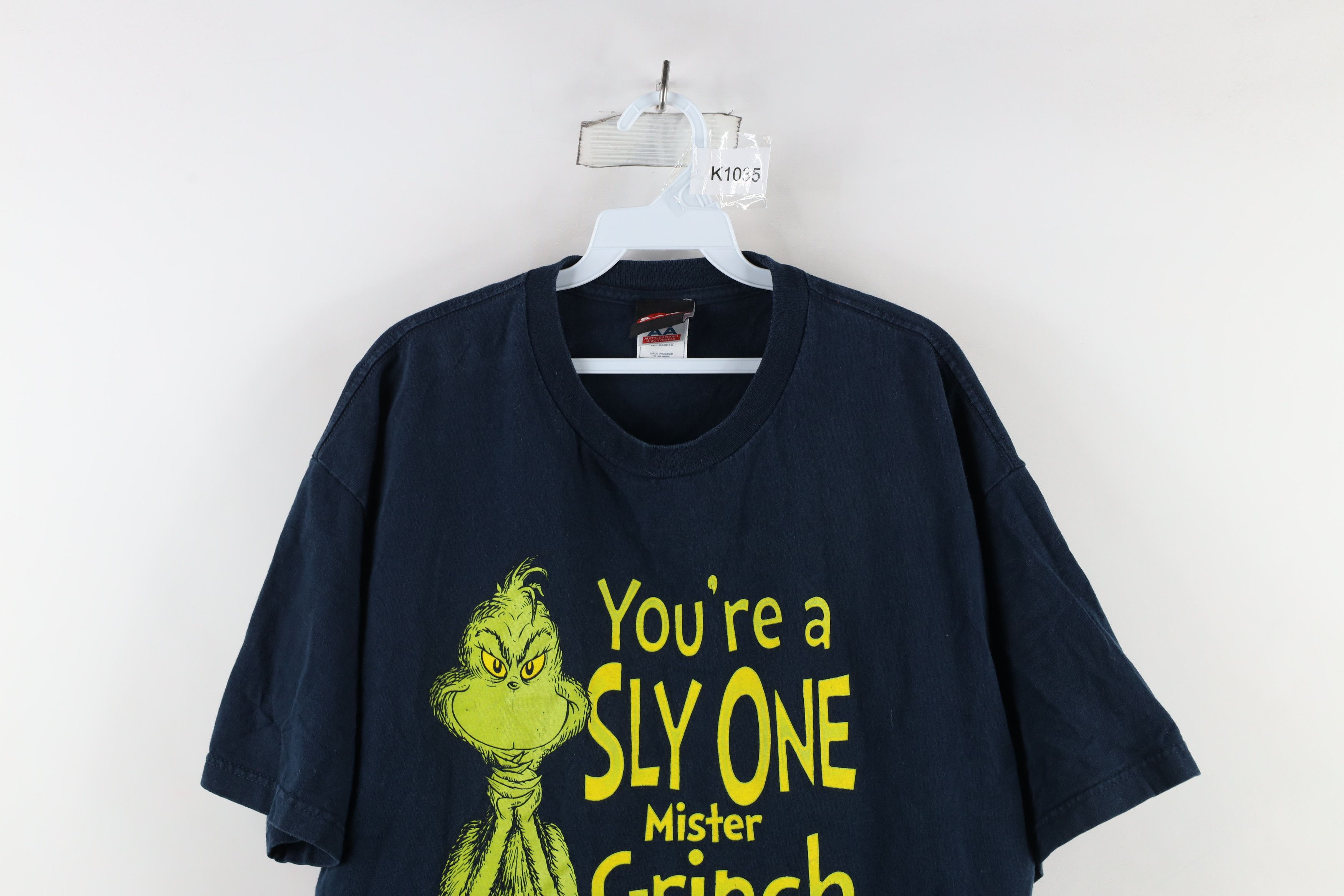 Vintage Vintage Y2K 2006 Dr Seuss Grinch Christmas T-Shirt Blue Size US XL / EU 56 / 4 - 2 Thumbnail