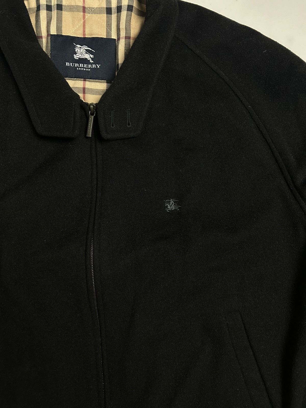 Burberry × Vintage Burberry Cashmere Bomber Size US XL / EU 56 / 4 - 2 Thumbnail